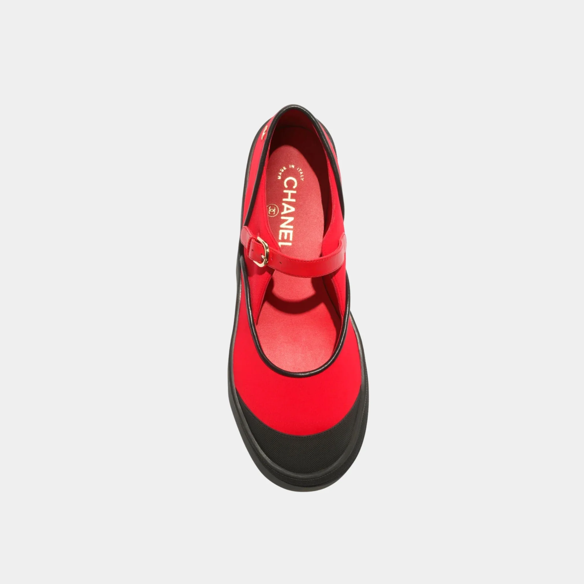 Mary Janes in Mixed Fibers & Rubber - Image 3