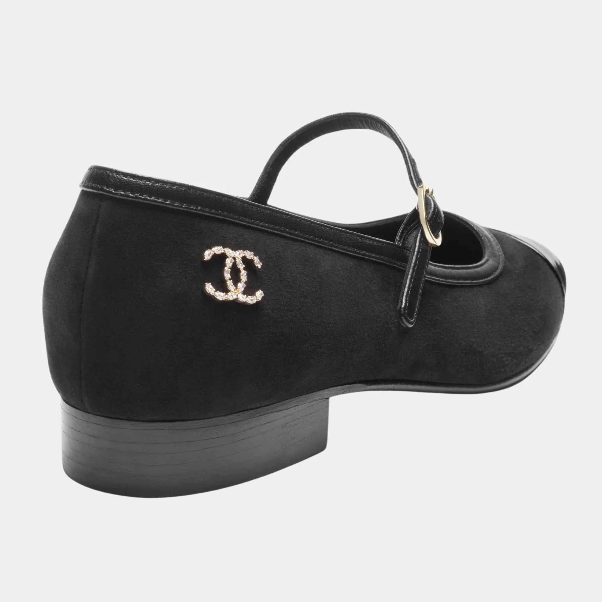Mary Janes Suede Kidskin Lambskin Patent and Calfskin Black - Image 3