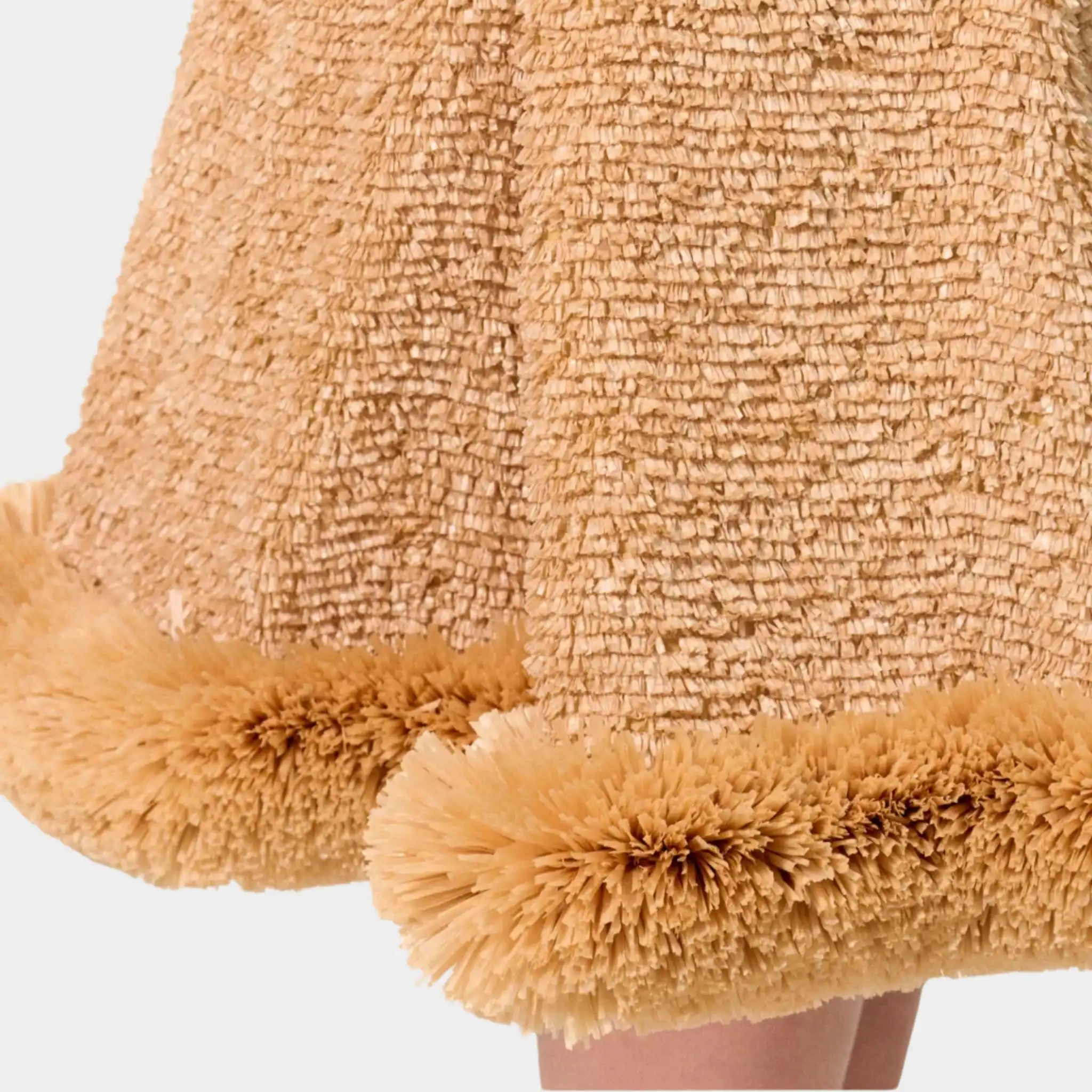 Midi Skirt Silk & Mixed Fibers Brown - Image 2