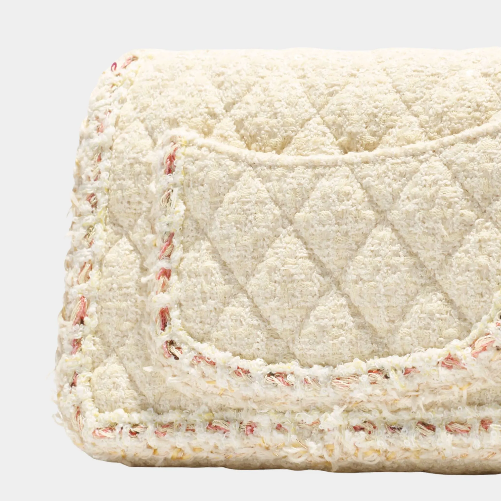 Mini Classic Handbag Tweed & Fabrics With Gold Metal - Image 6