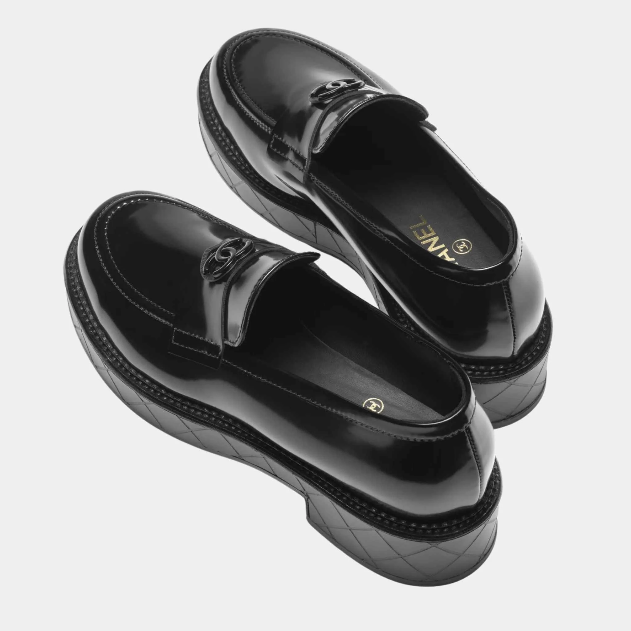 Moccasins Shiny Calfskin Black - Image 2