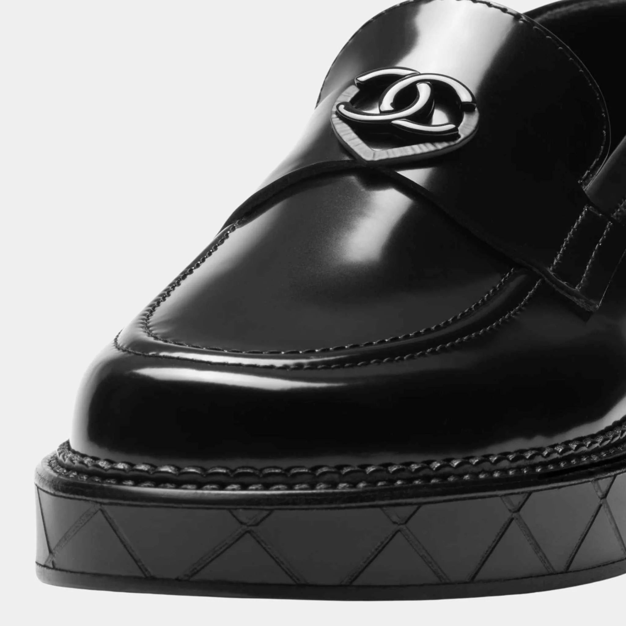 Moccasins Shiny Calfskin Black - Image 3