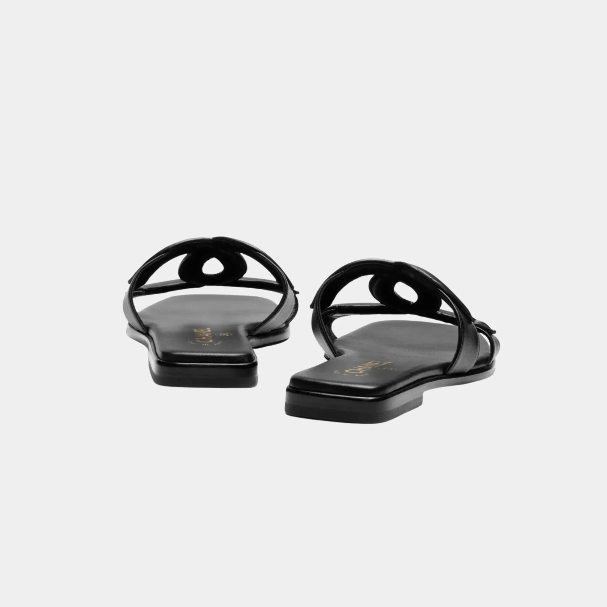 Mules in Black Lambskin - Image 2