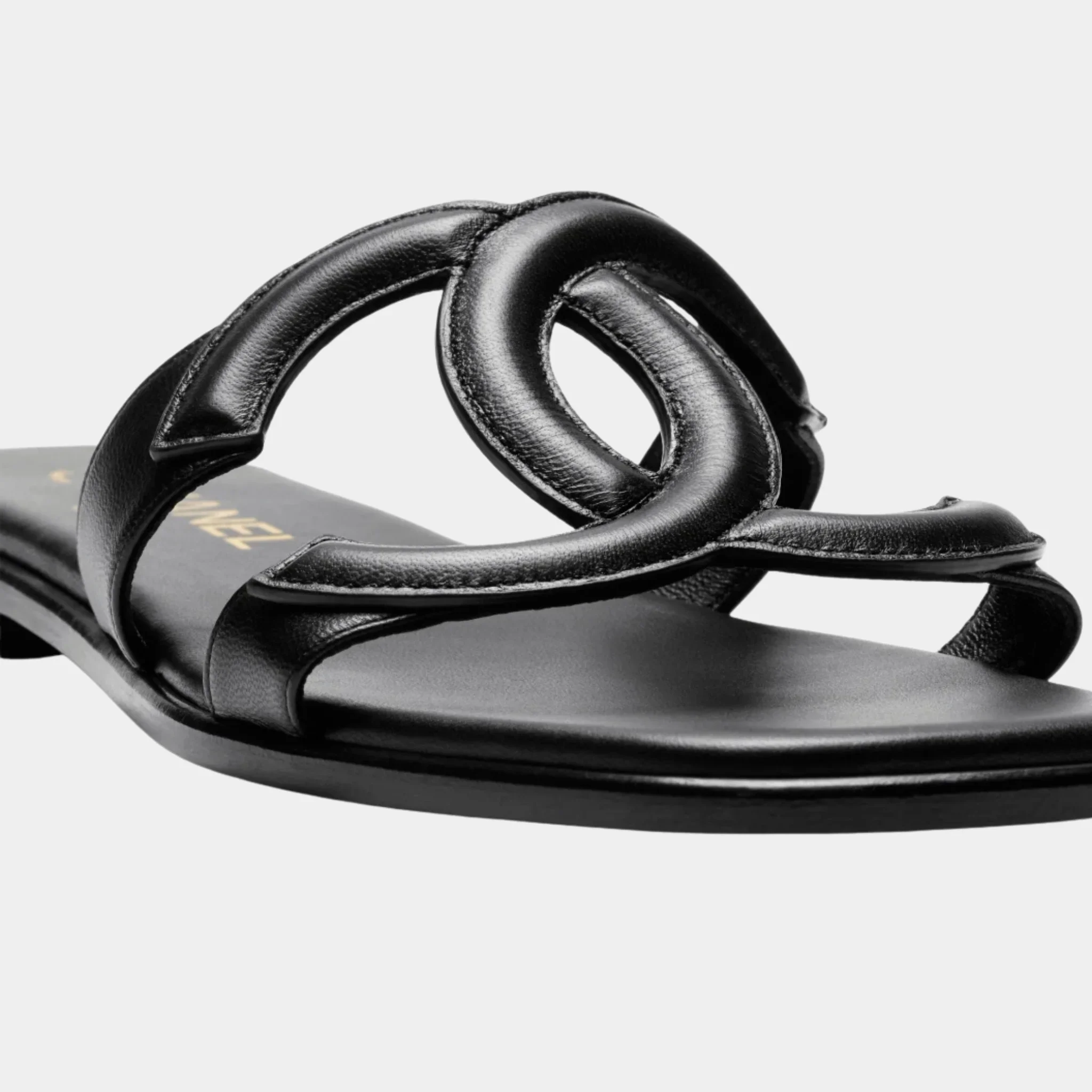 Mules in Black Lambskin - Image 3