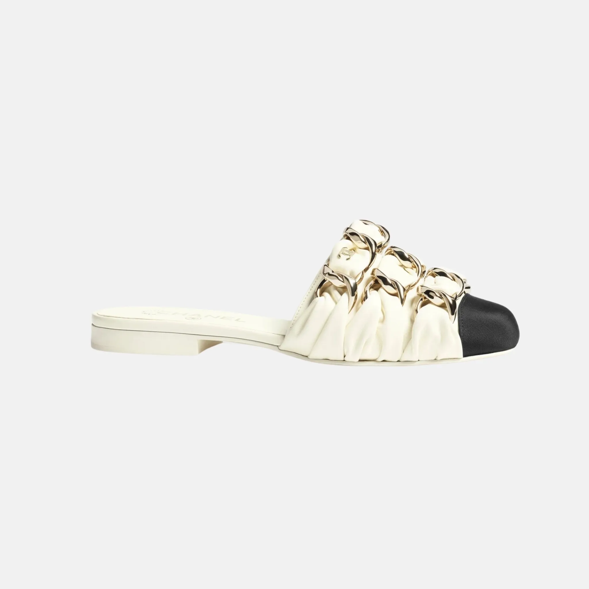 Mules in Lambskin and Grosgrain - Image 3