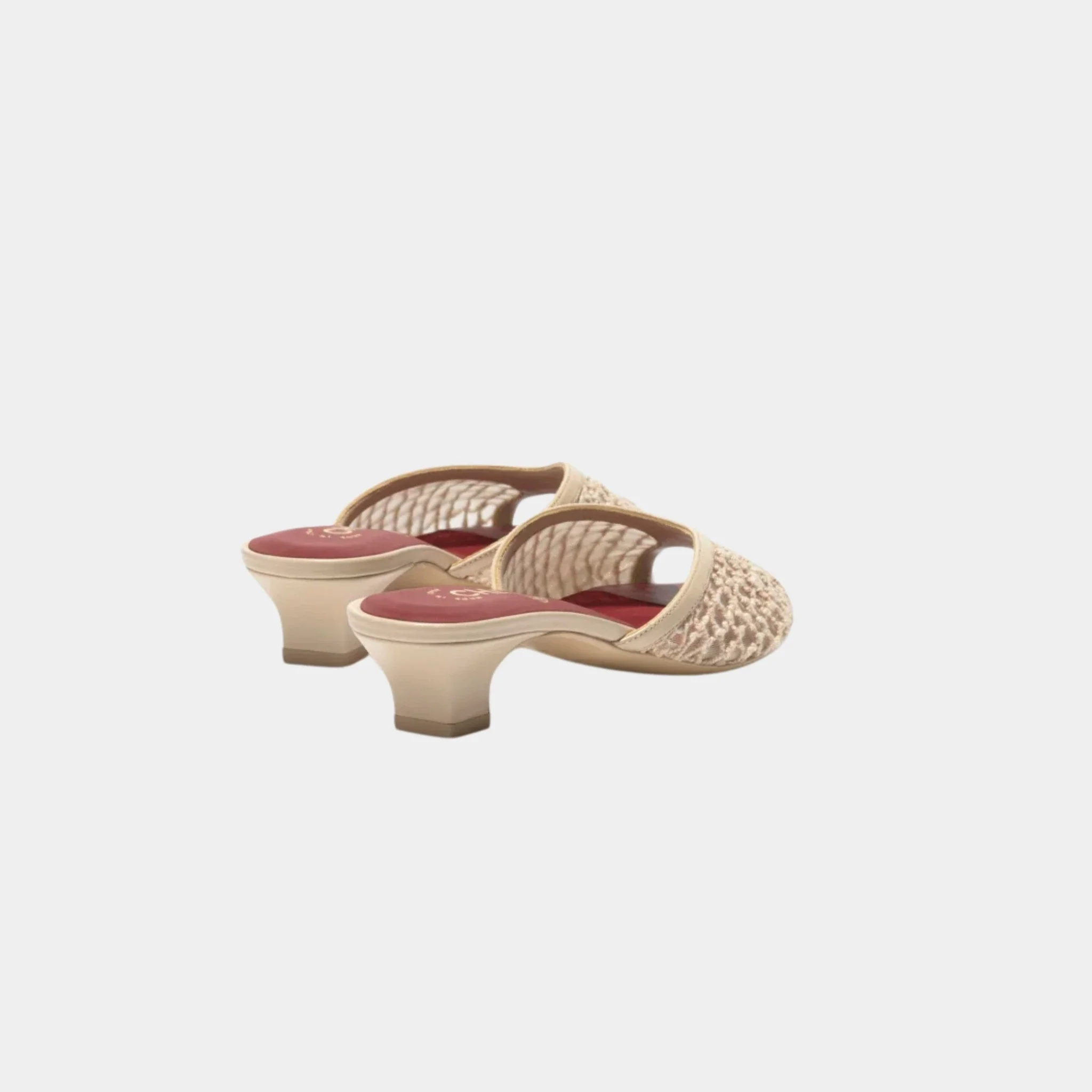 Mules in Mixed Fibers Cotton & Lambskin - Image 2