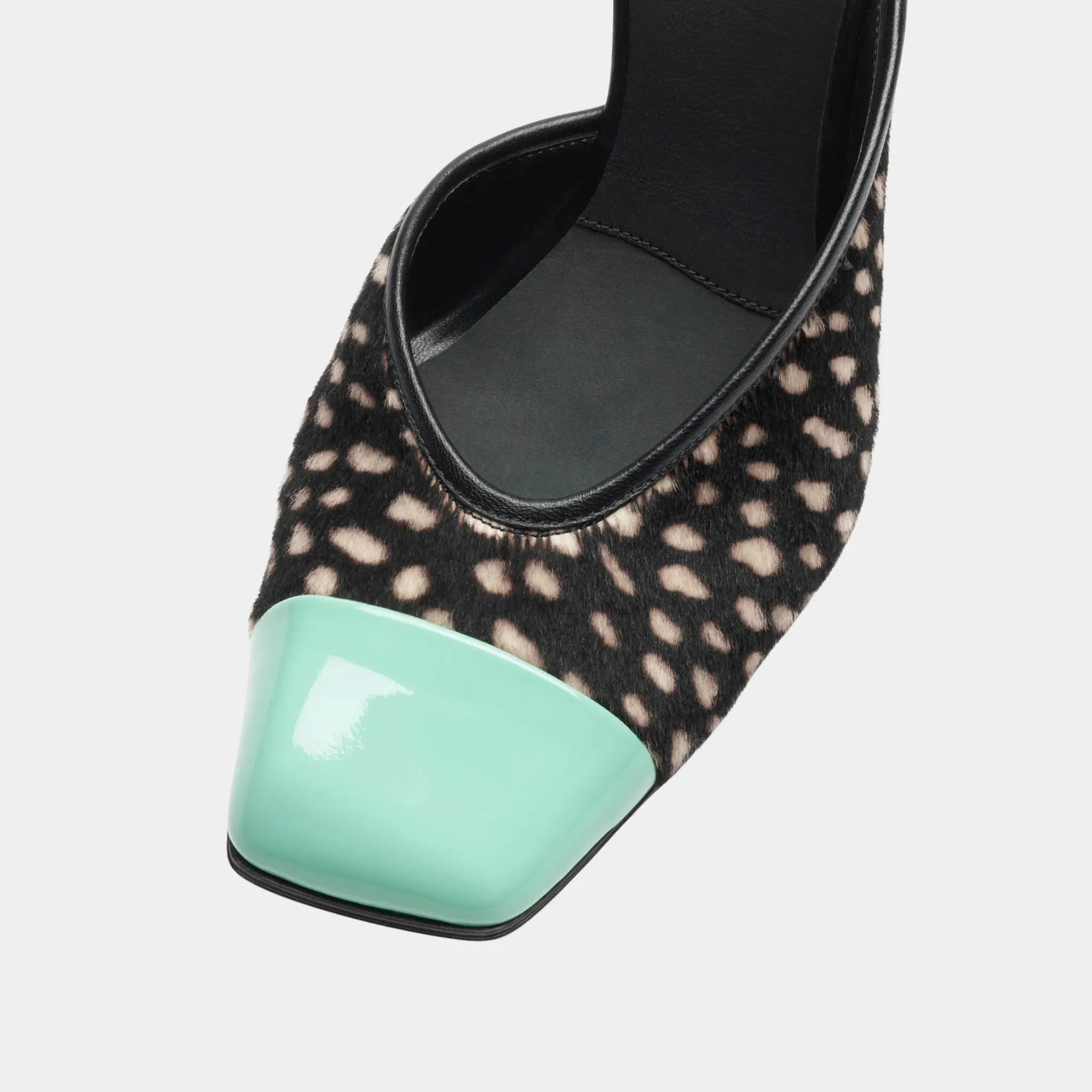 Mules in Lambskin & Patent Calfskin - Image 3