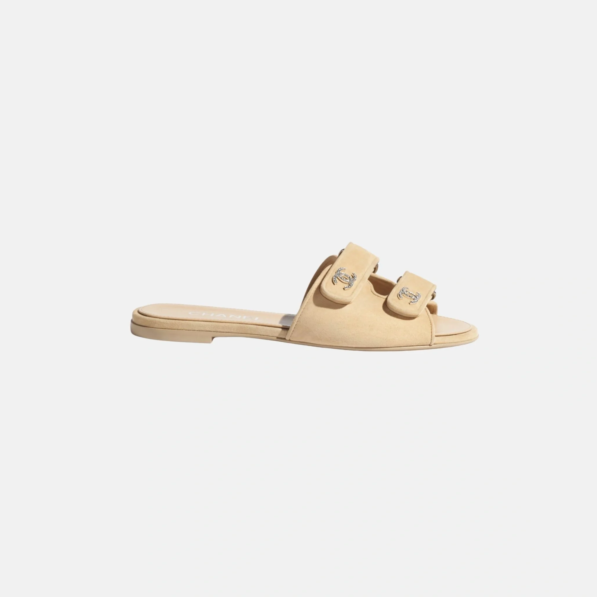 Mules in Suede Kidskin
