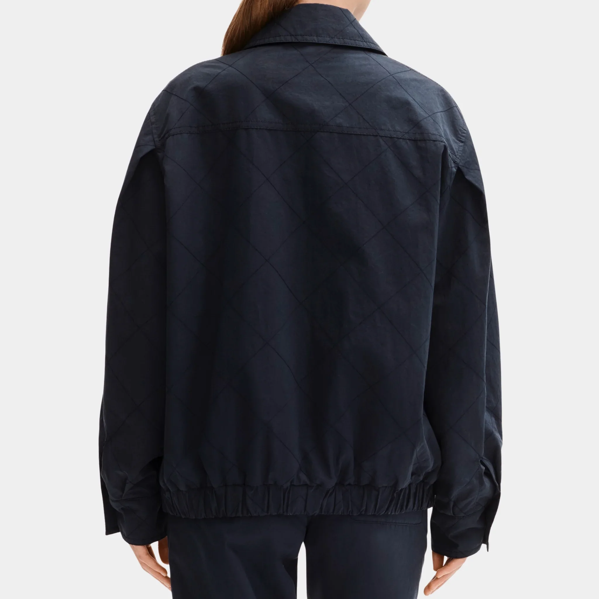 Navy Blue Jacket in Cotton - Image 2