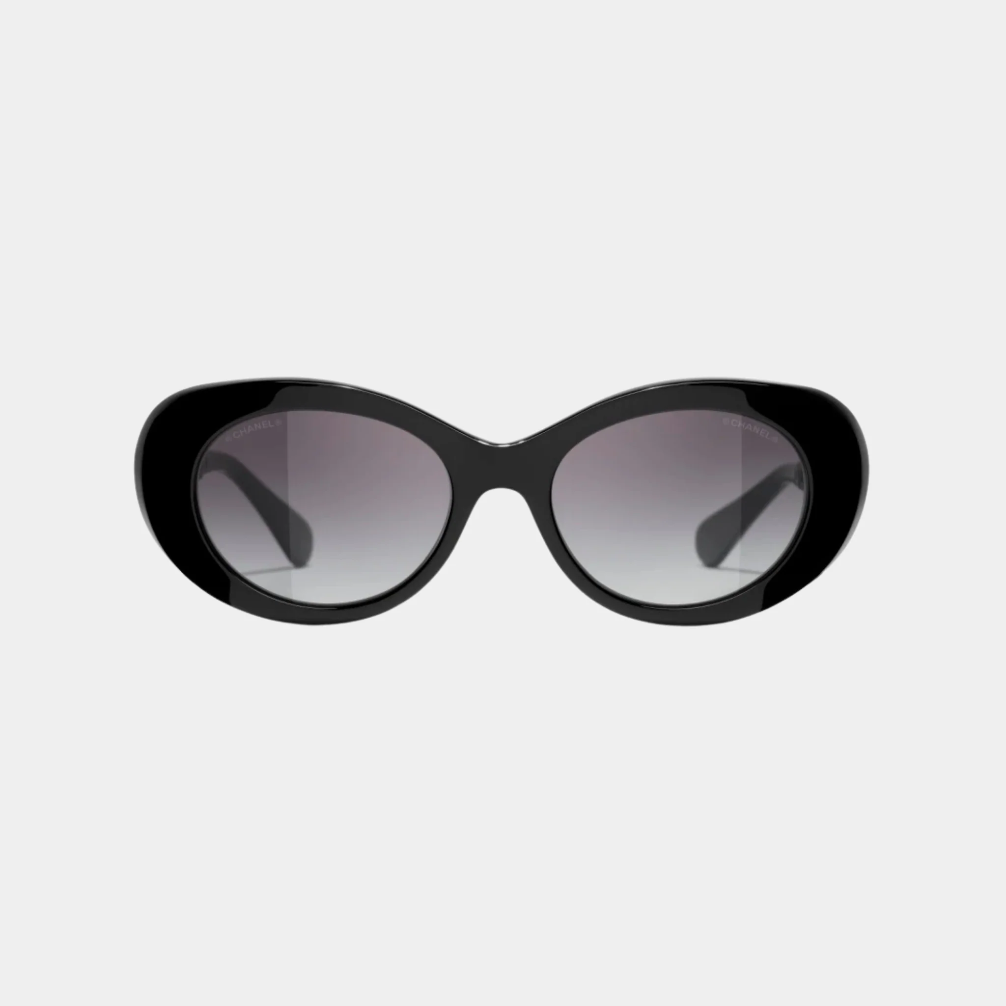 Oval Sunglasses in Acetate and Metal Frame - Image 2