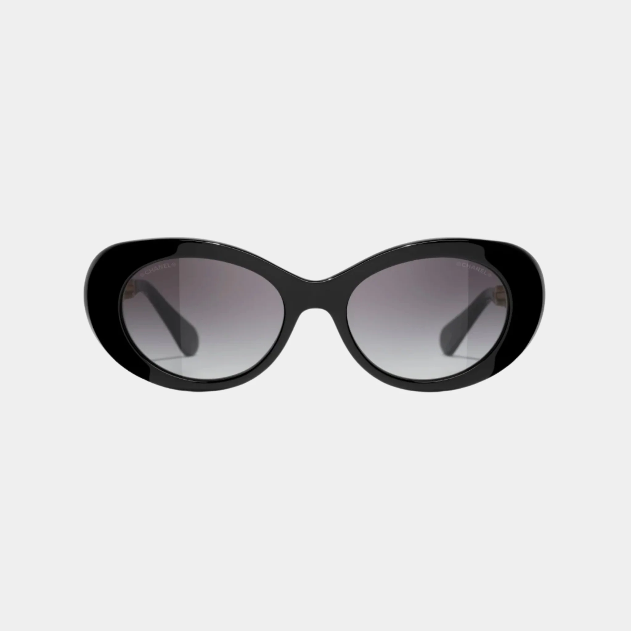 Oval Sunglasses in Acetate and Metal Frame - Image 5