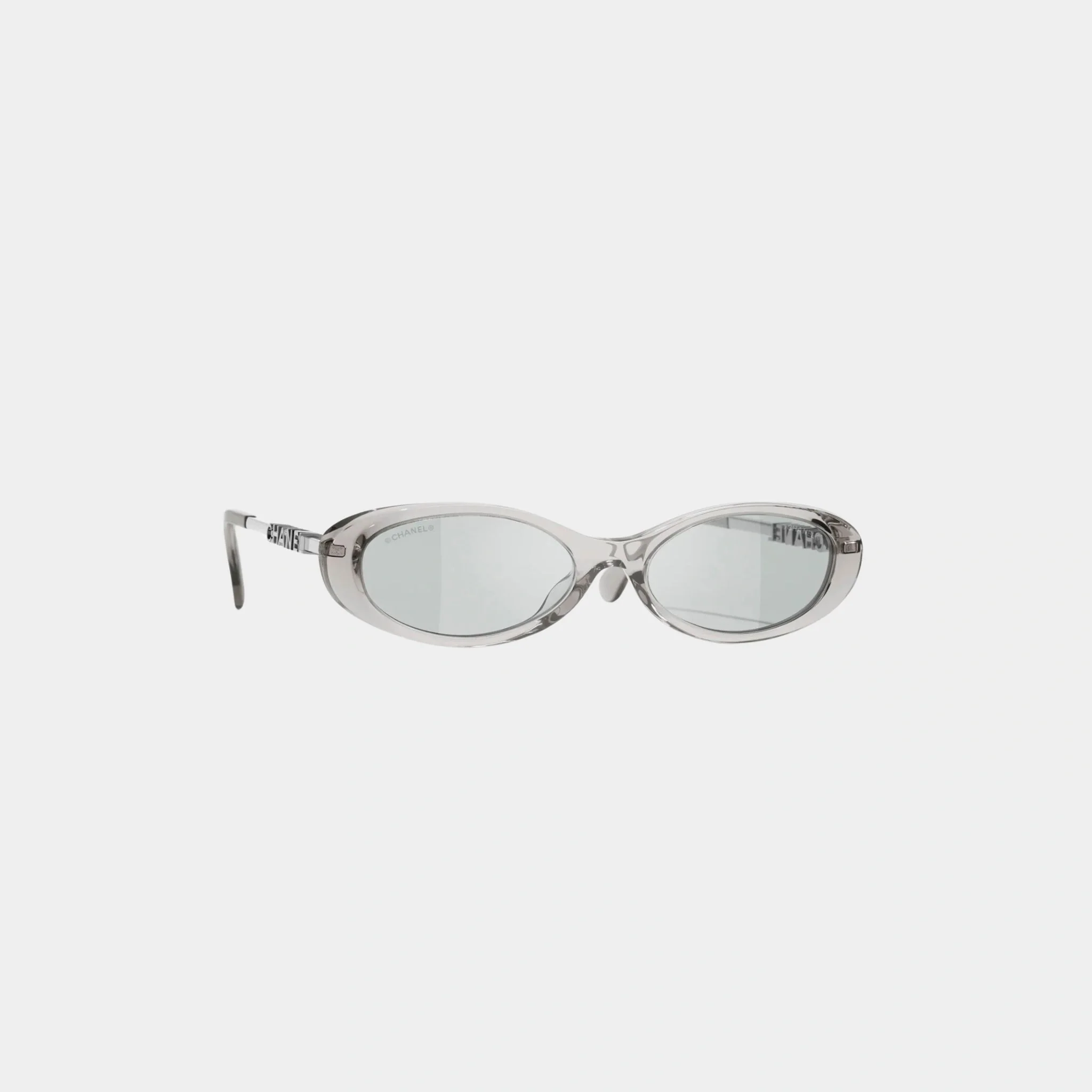 Oval Sunglasses in Acetate and Metal - Image 2