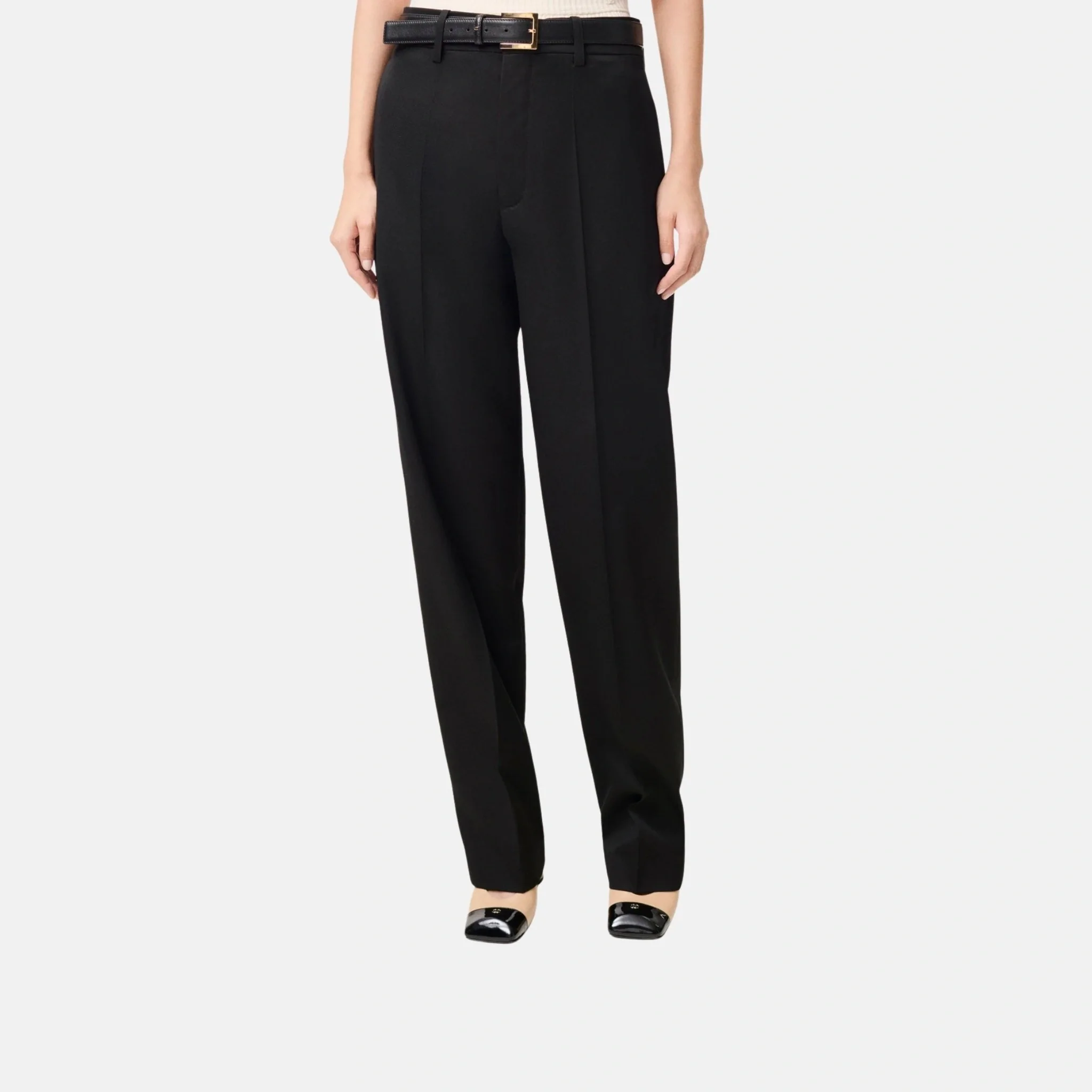 Pants in Wool Twill Black