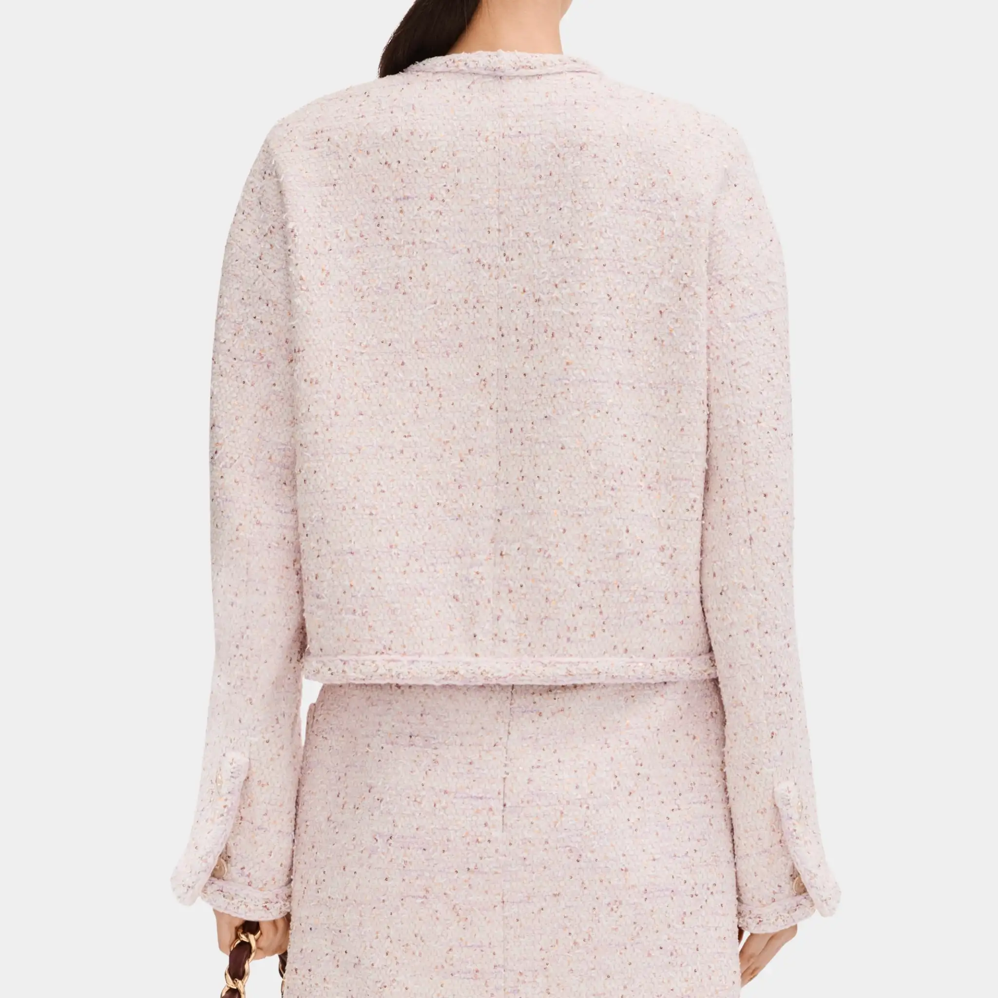 Pink Jacket in Tweed - Image 2