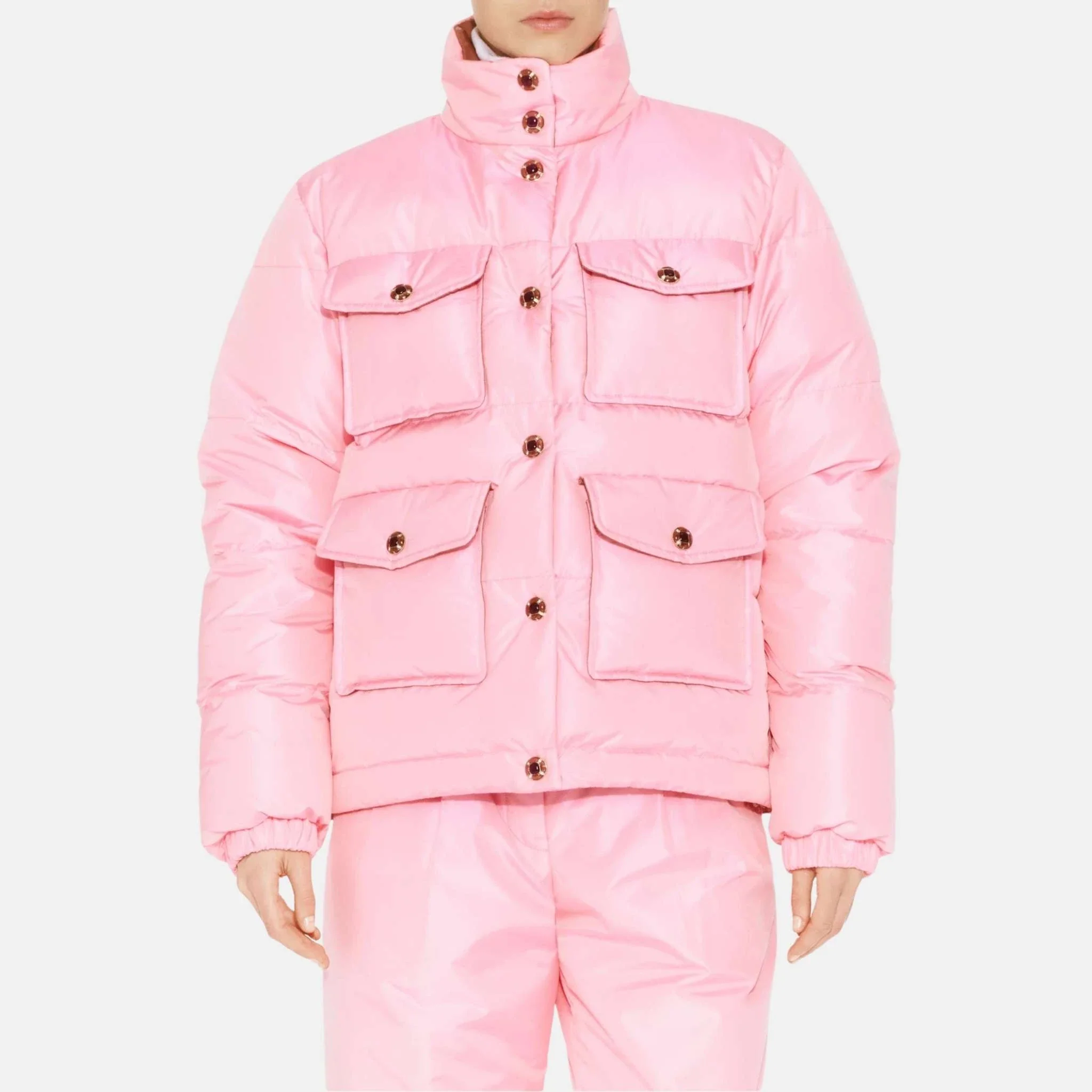 Puffer Coat Silk Pink