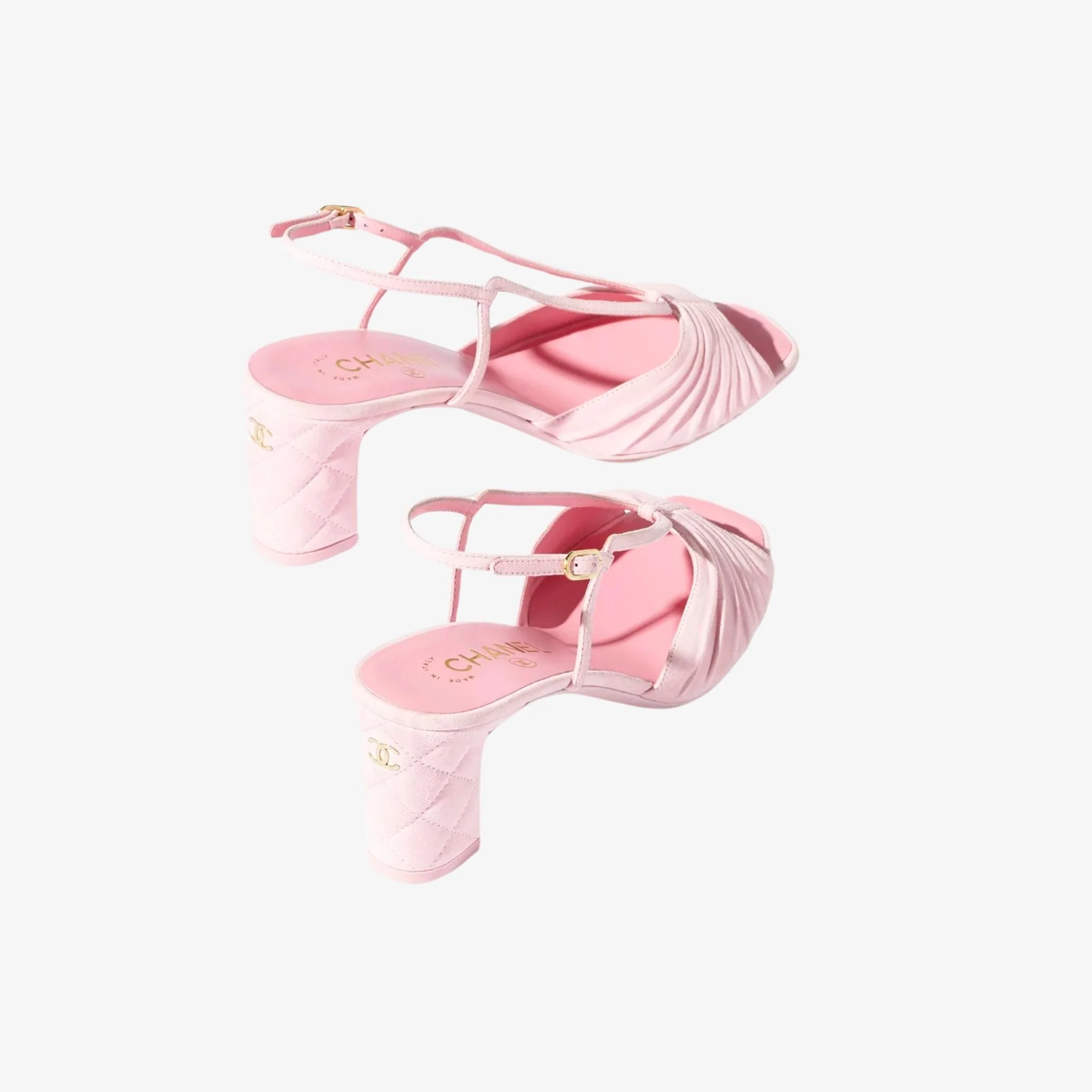 Sandals Suede Kidskin Light Pink - Image 3