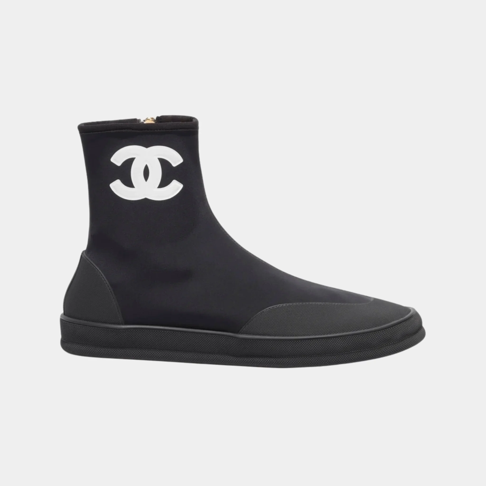 Short Boots in Mixed Fibers & Rubber - Image 4