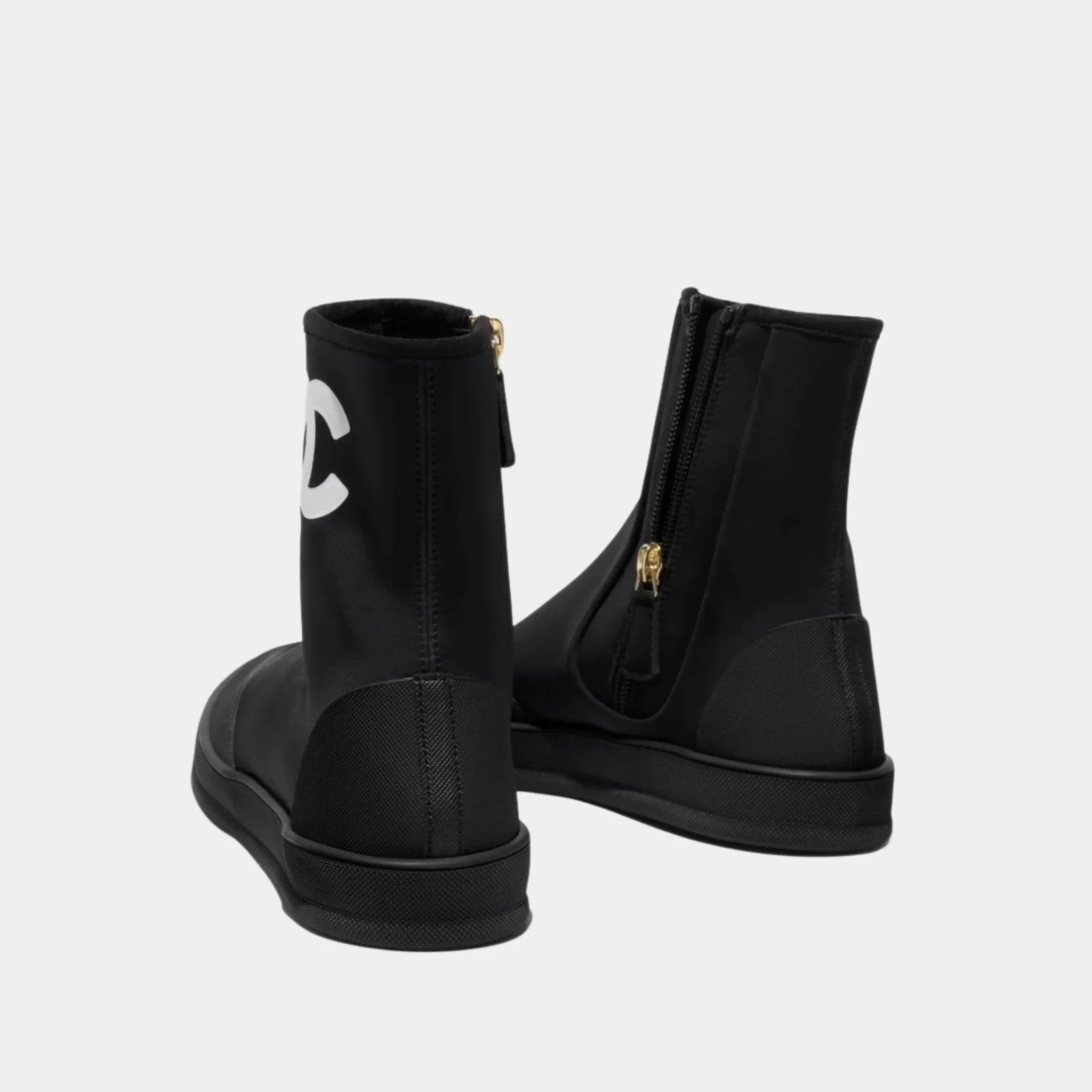 Short Boots in Mixed Fibers & Rubber - Image 5