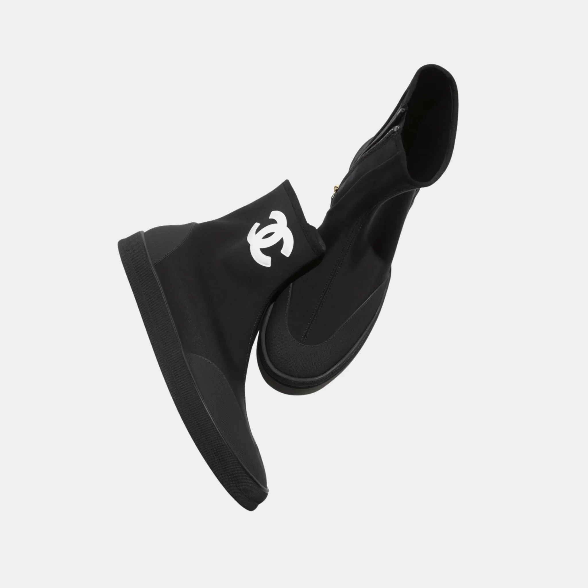 Short Boots in Mixed Fibers & Rubber - Image 6