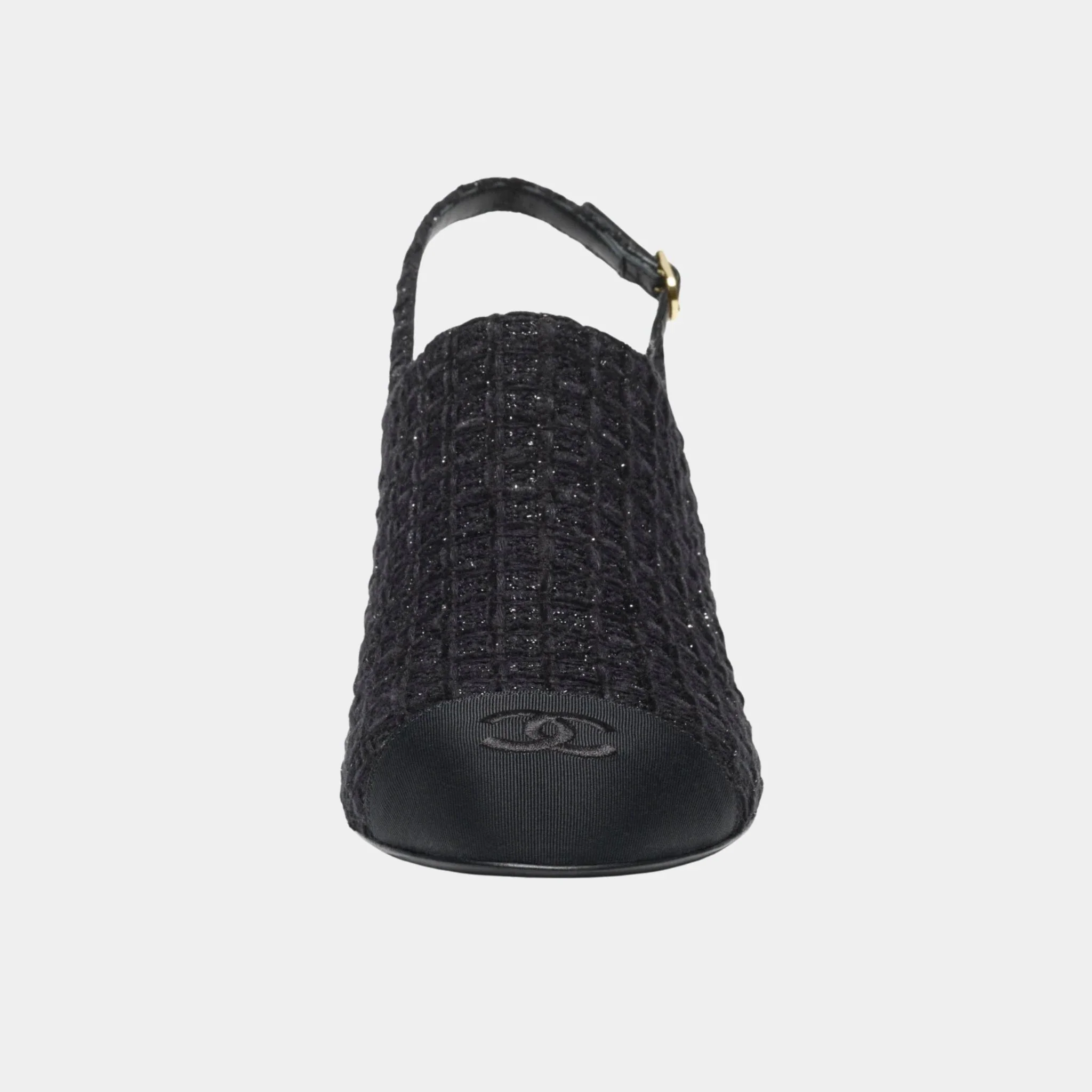 Slingback in Cotton Tweed & Grosgrain - Image 2