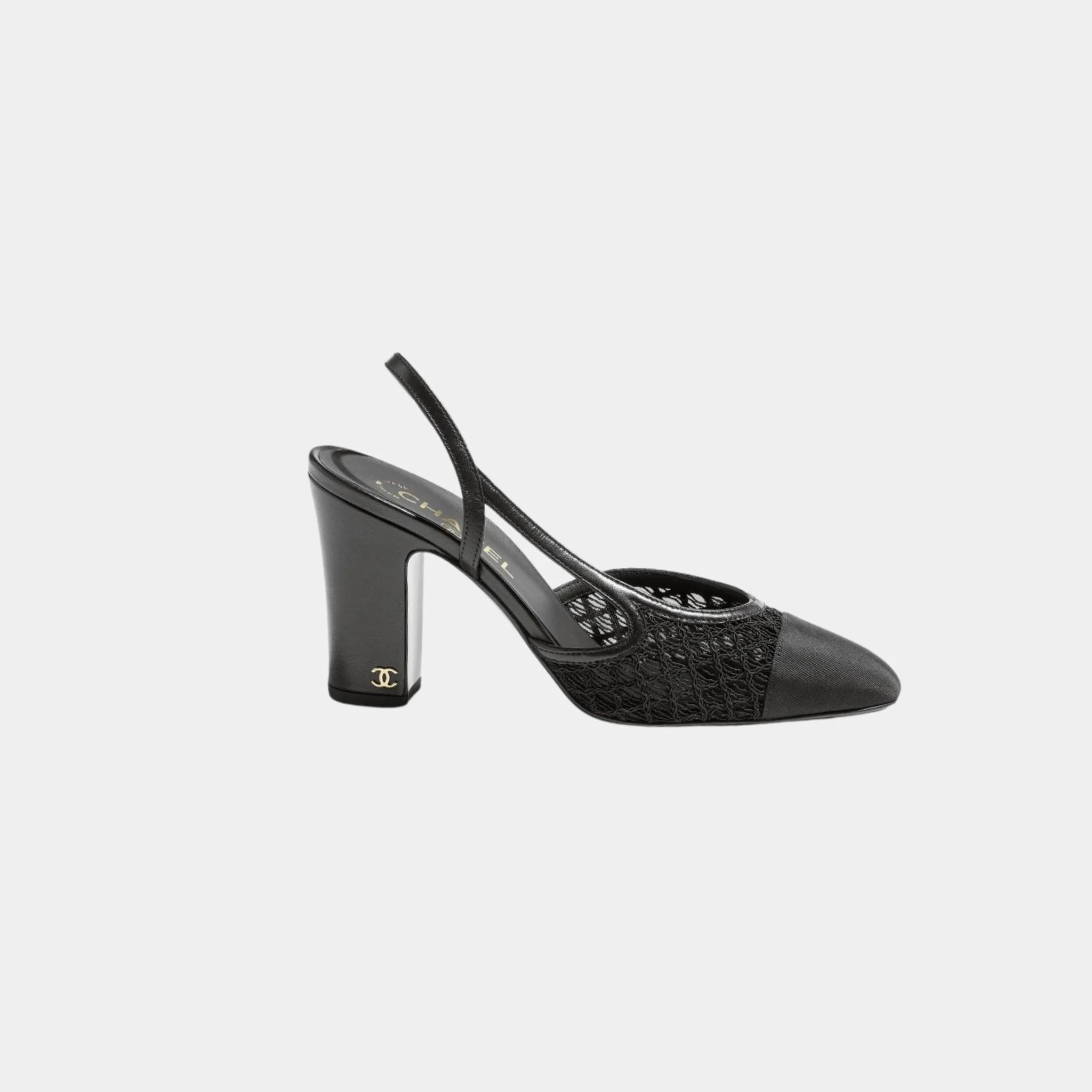 Slingbacks In Embroidery and Grosgrain
