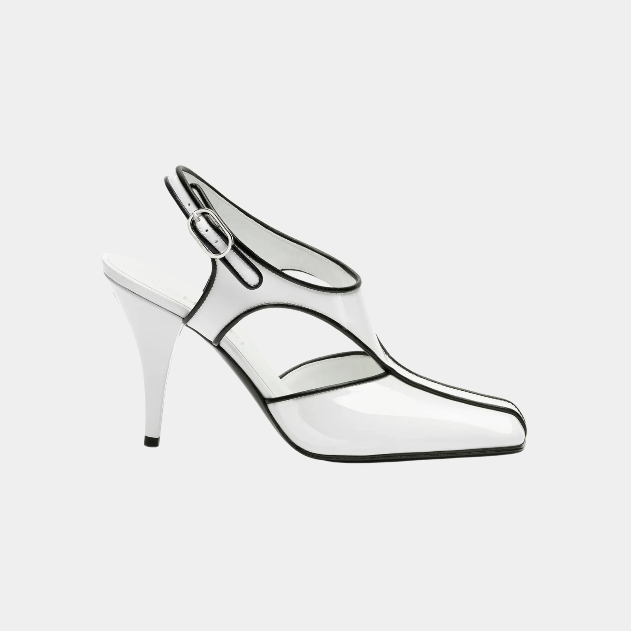 Slingbacks in Patent Calfskin & Lambskin - Image 4
