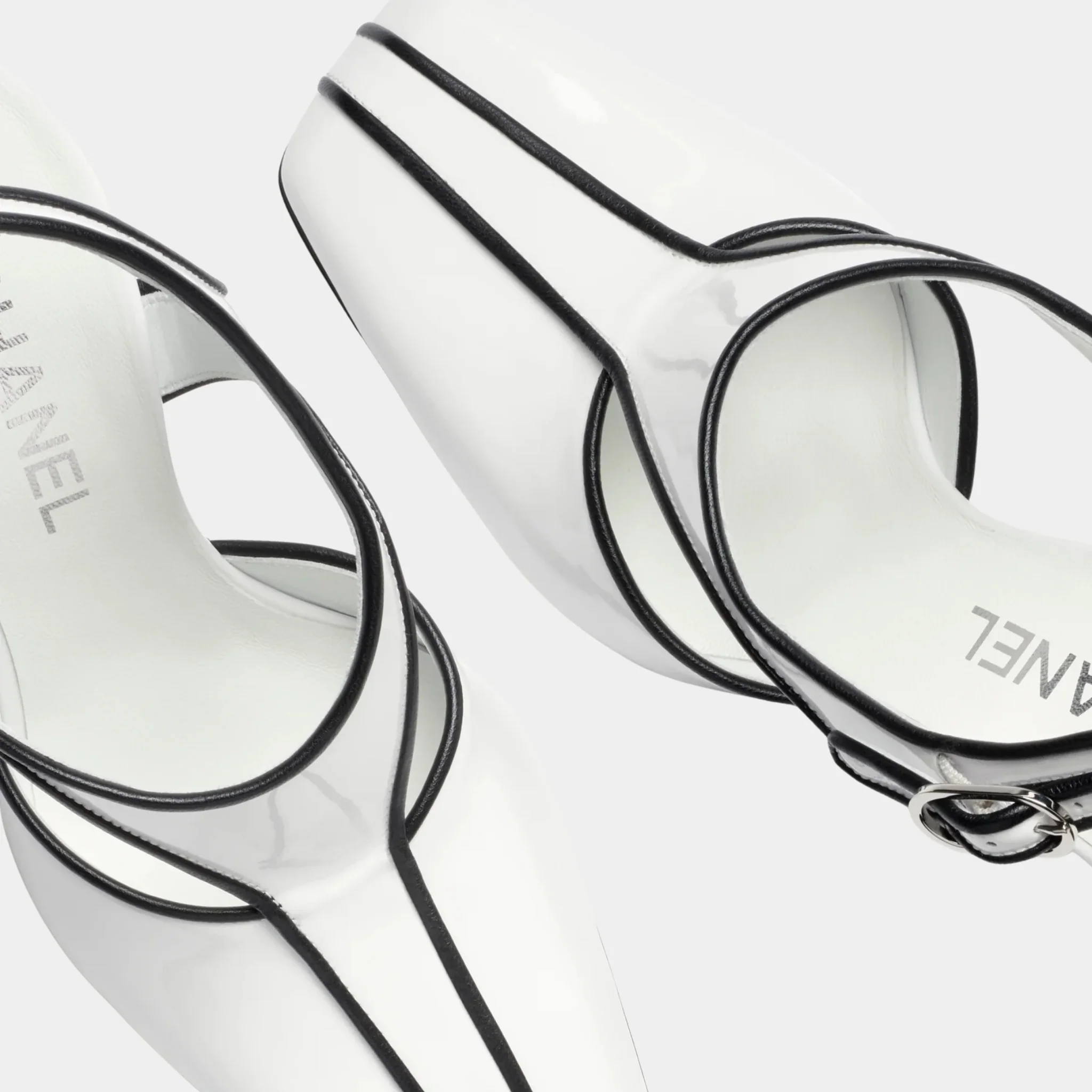 Slingbacks in Patent Calfskin & Lambskin - Image 6