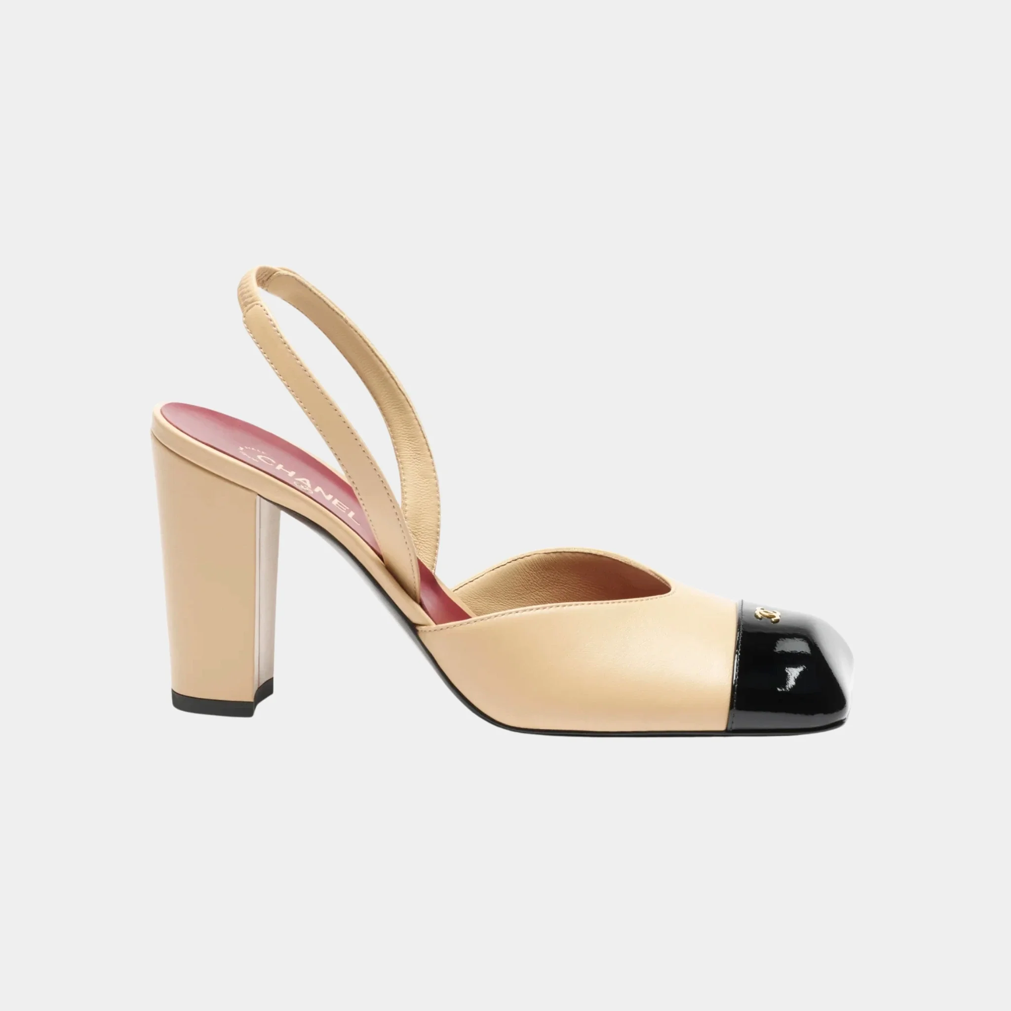 Slingbacks in Lambskin and Patent Calfskin - Image 4