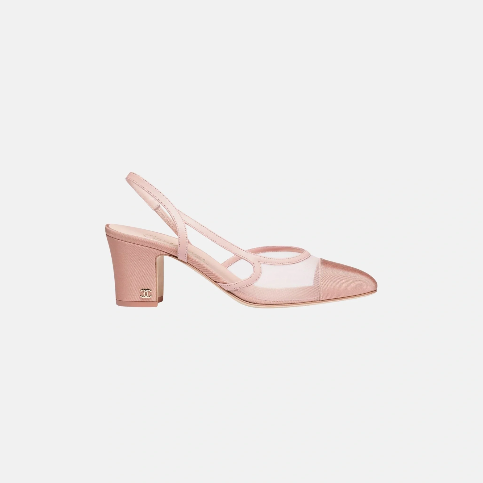 Slingbacks in Mesh and Grosgrain