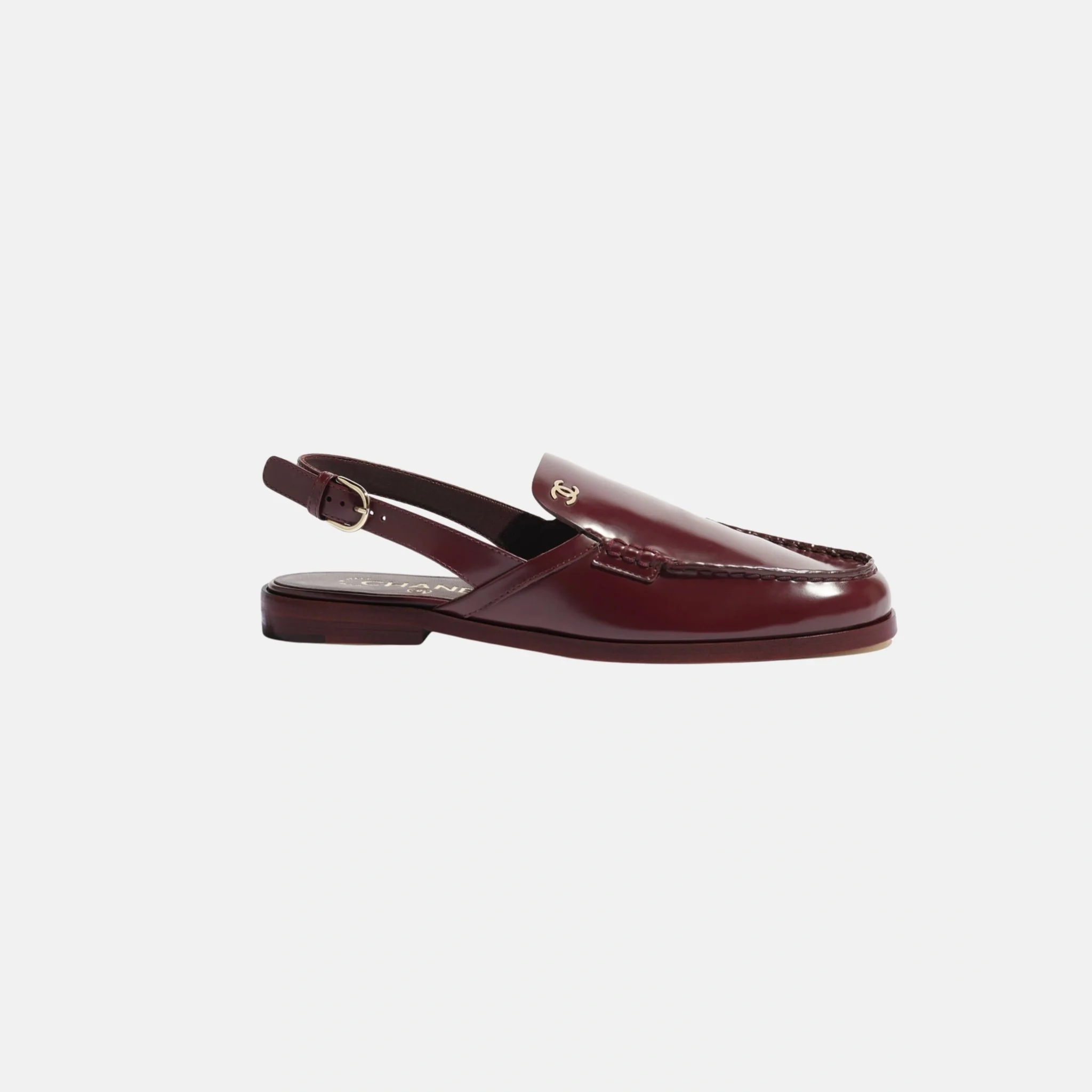 Slingbacks in Shiny Calfskin