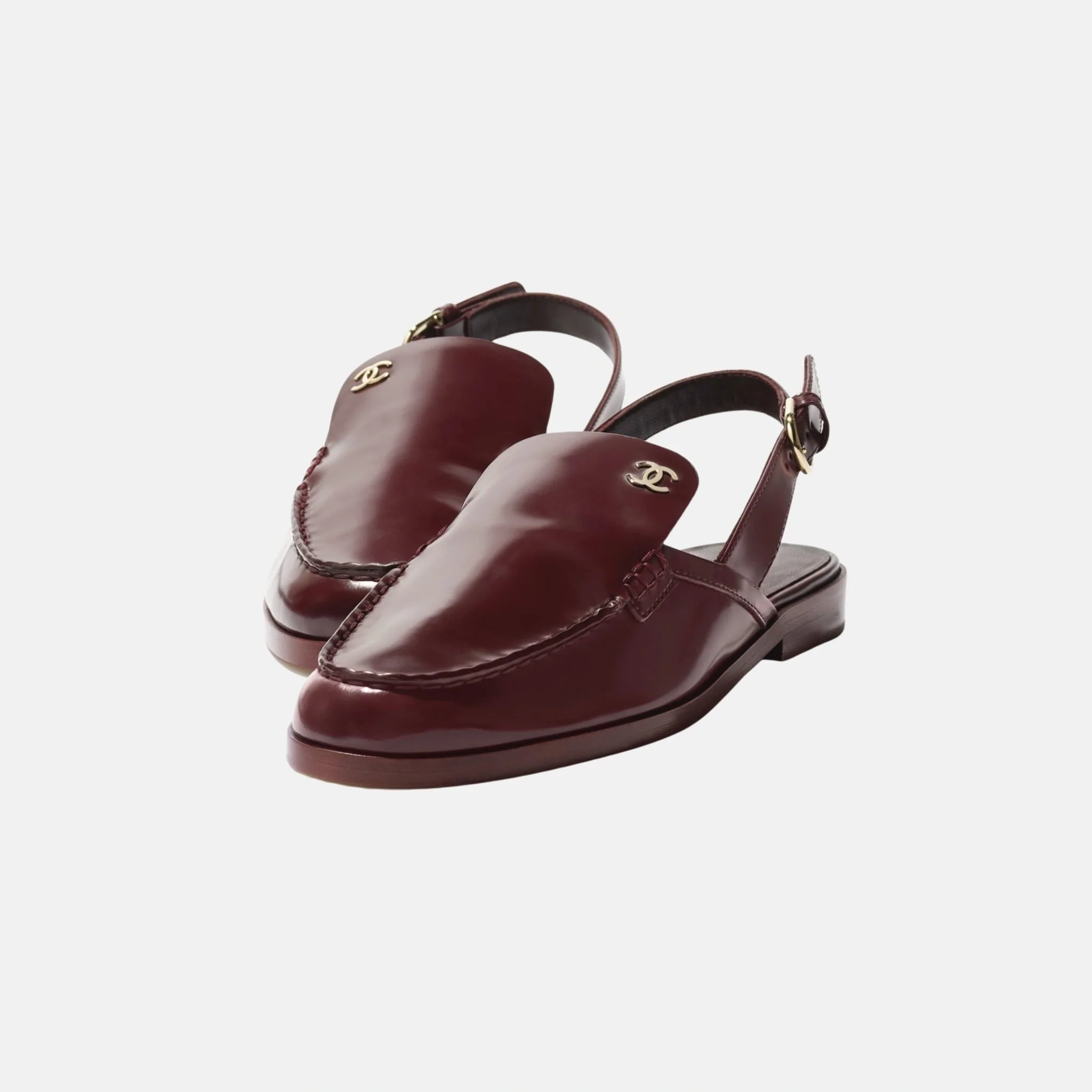 Slingbacks in Shiny Calfskin - Image 2