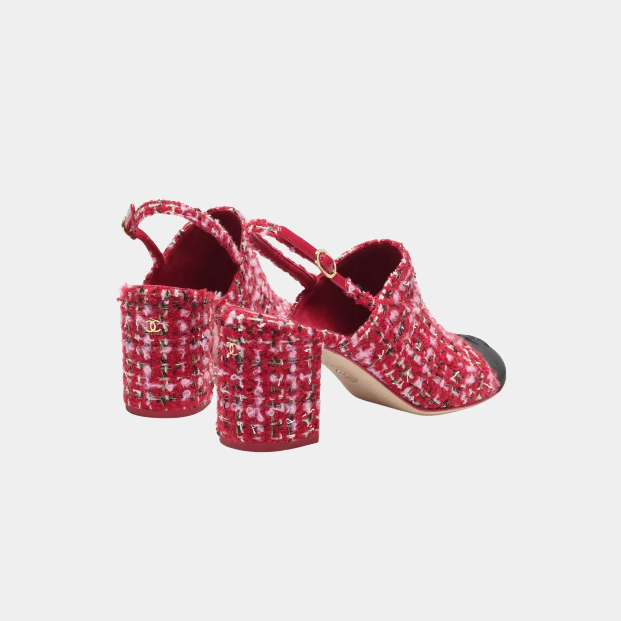 Slingbacks in Tweed & Gros-grain - Image 2