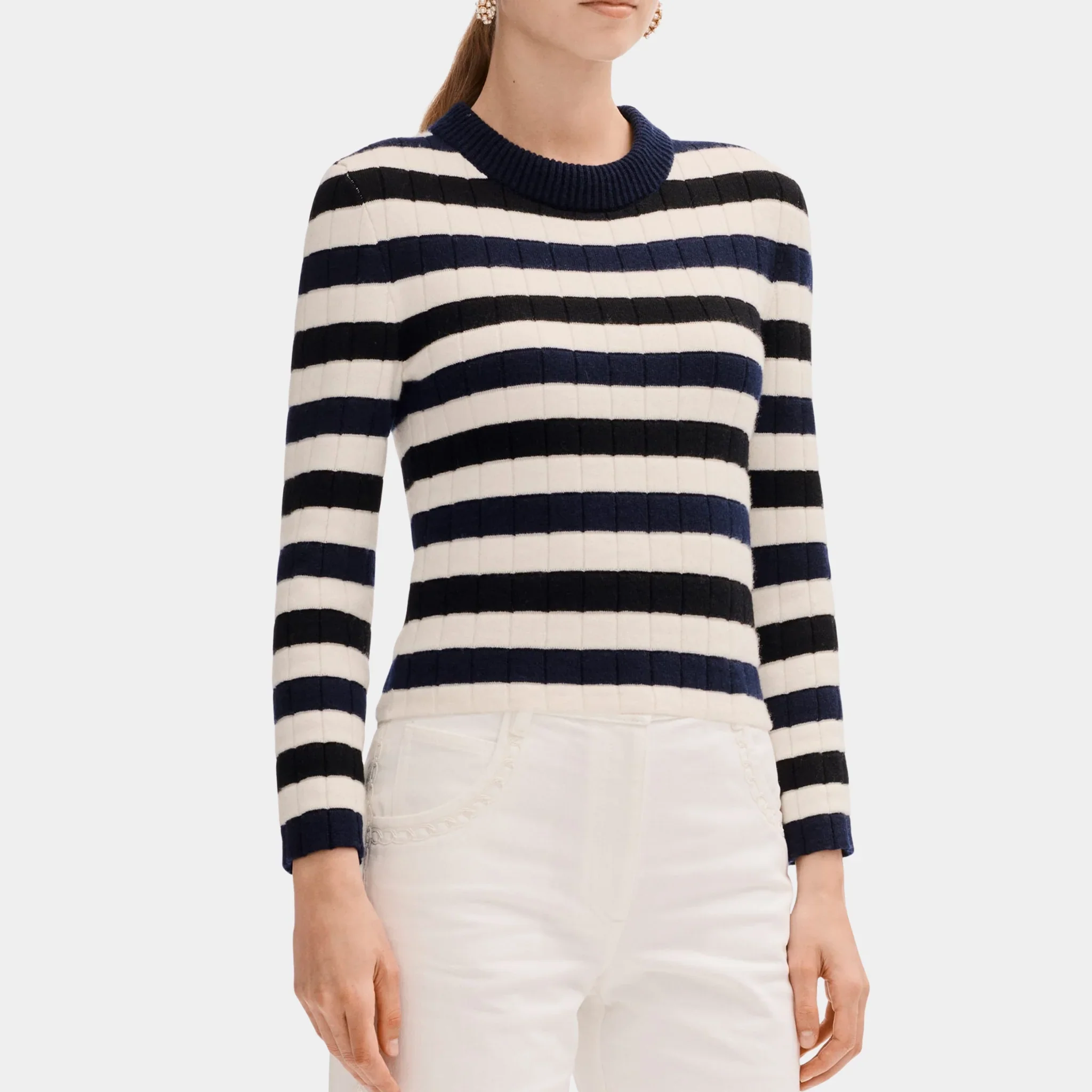 Striped Sweater in Cashmere
