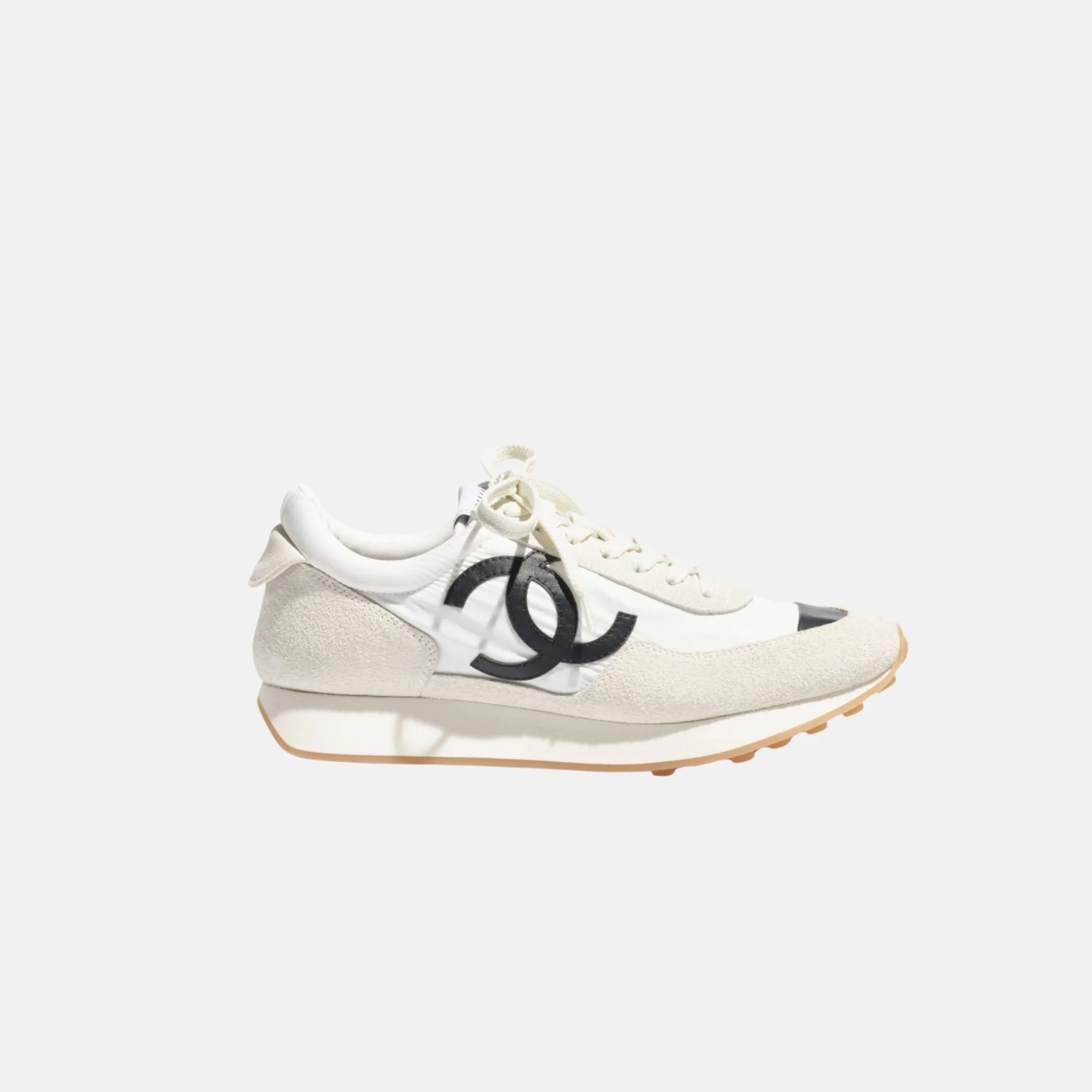 Trainers in Fabric and Suede Calfskin