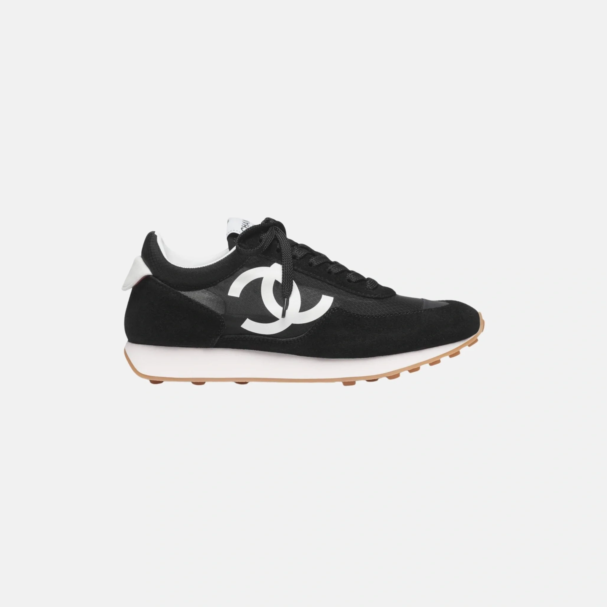 Trainers in Mesh and Suede Calfskin
