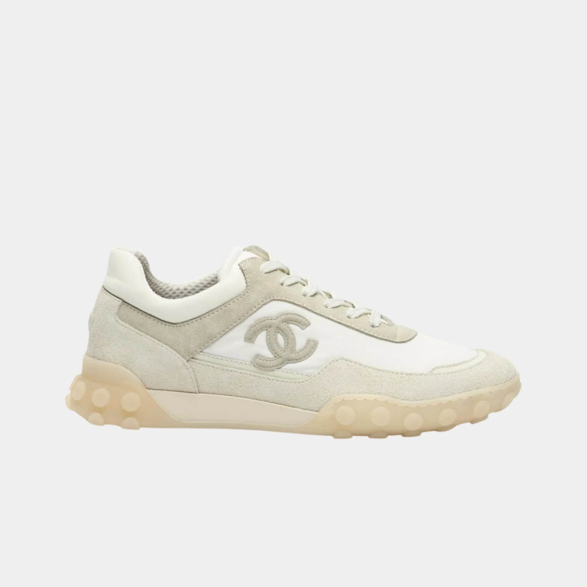 Trainers in Mixed Fibers, Suede Calfskin & Calfskin