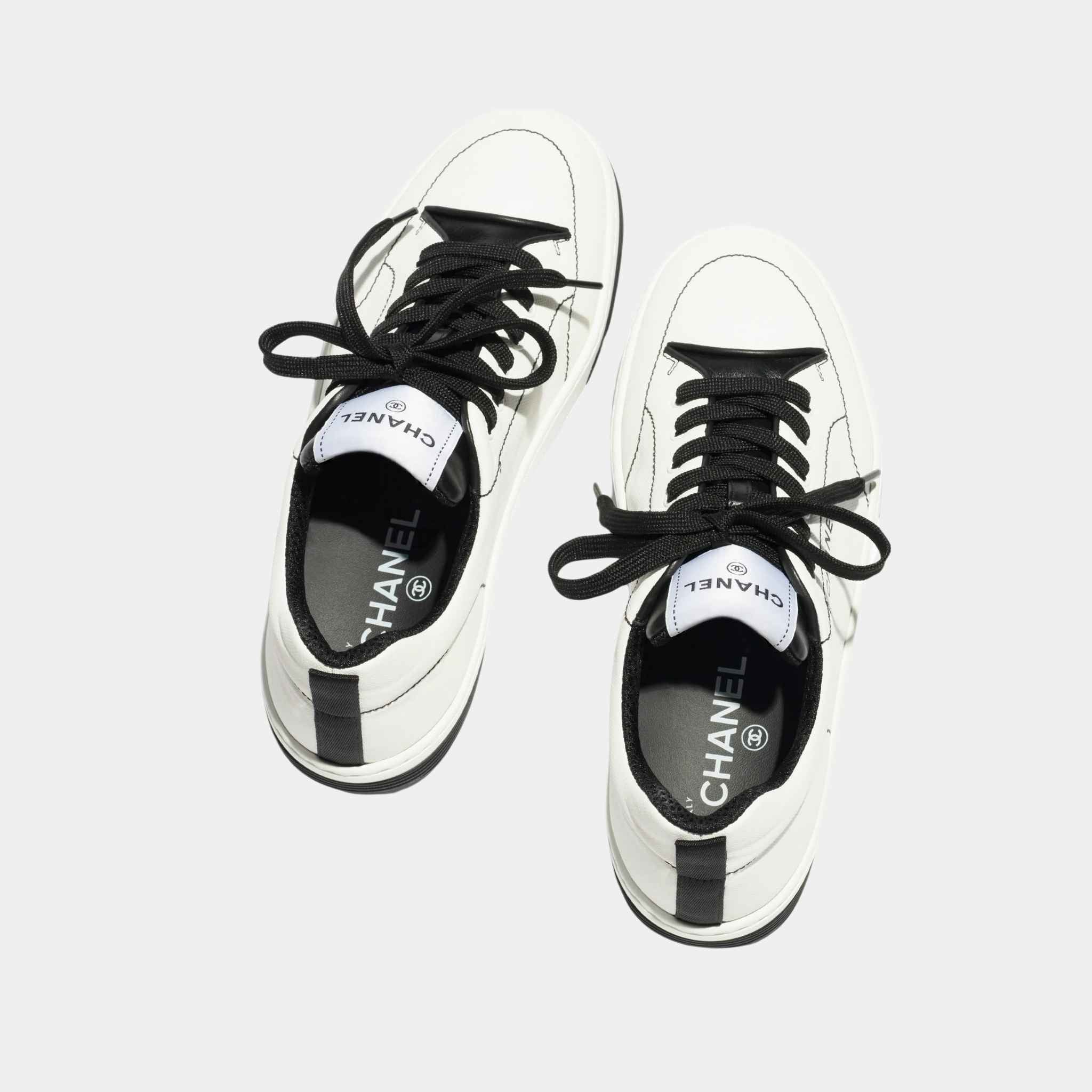 Trainers Sneaker Cotton White And Black - Image 3