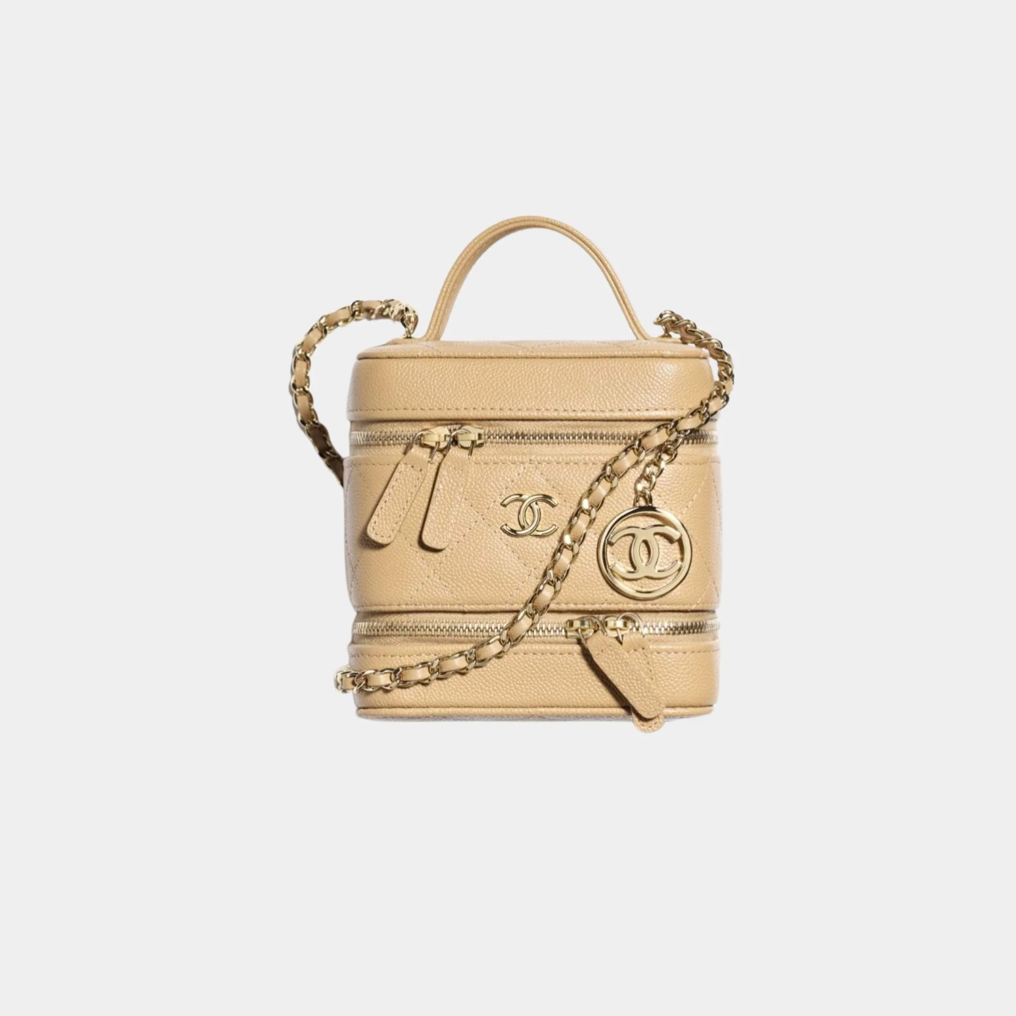 Vanity with Chain in Grained Calfskin - Image 2