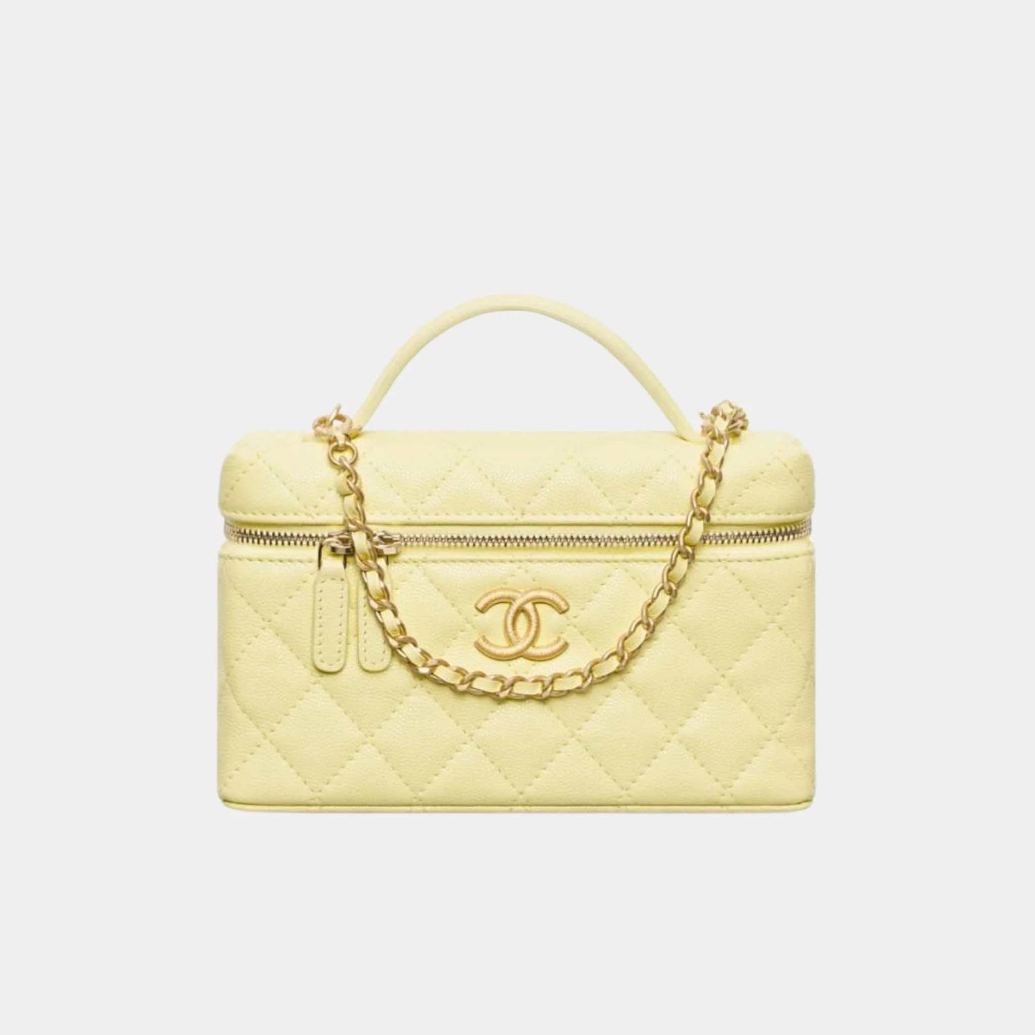 Vanity with Chain in Grained Shiny Calfskin - Image 2