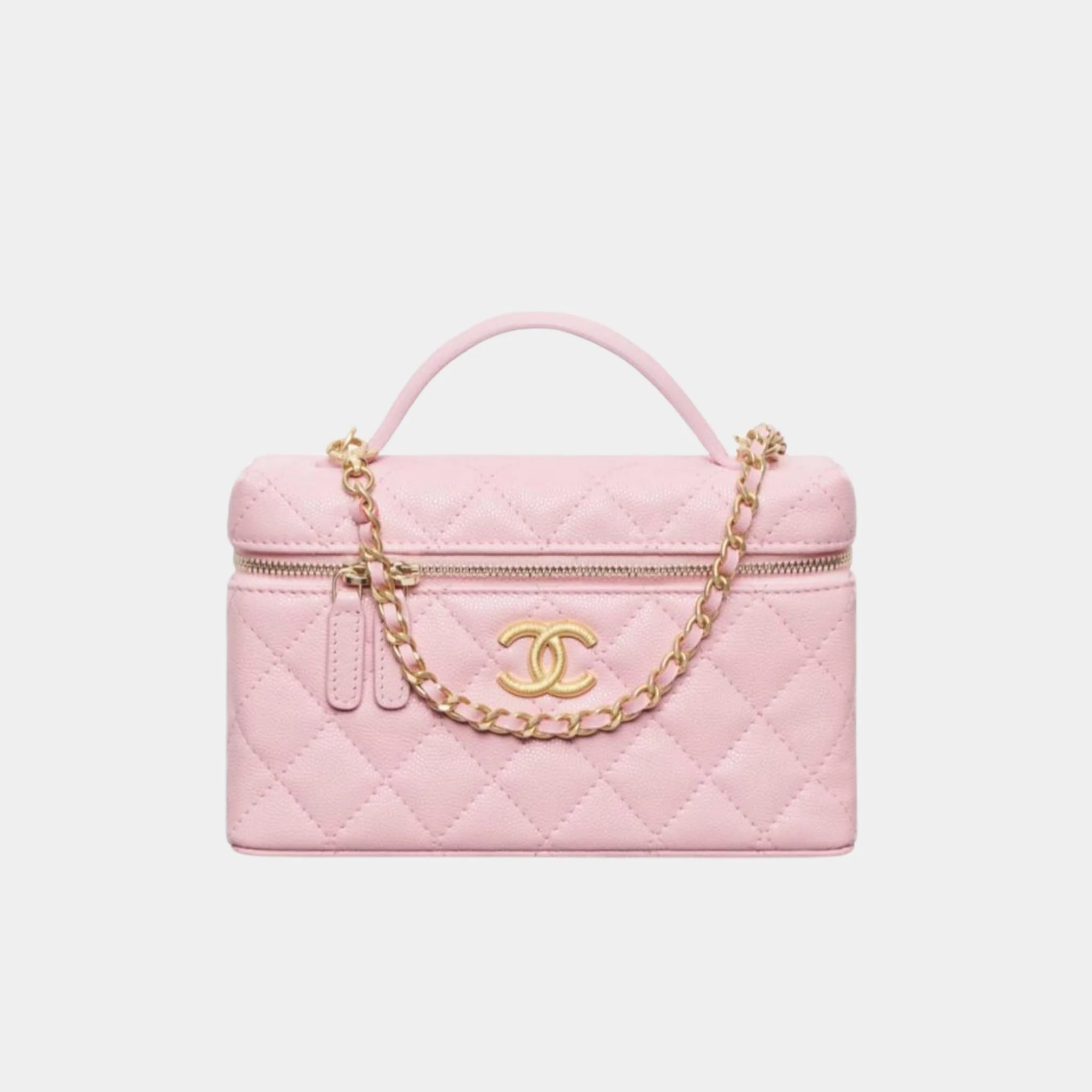 Vanity with Chain in Grained Shiny Calfskin - Image 3