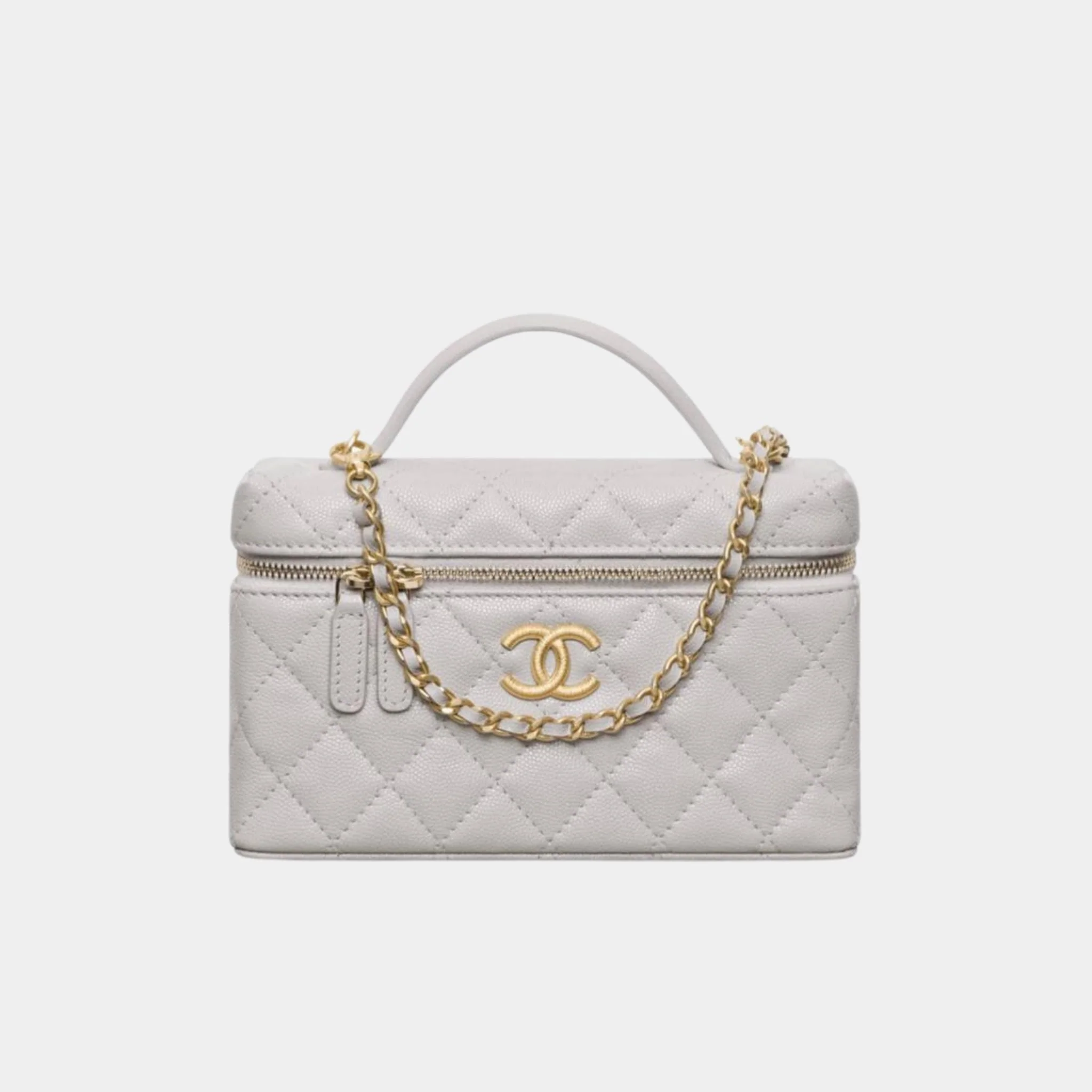 Vanity with Chain in Grained Shiny Calfskin - Image 4