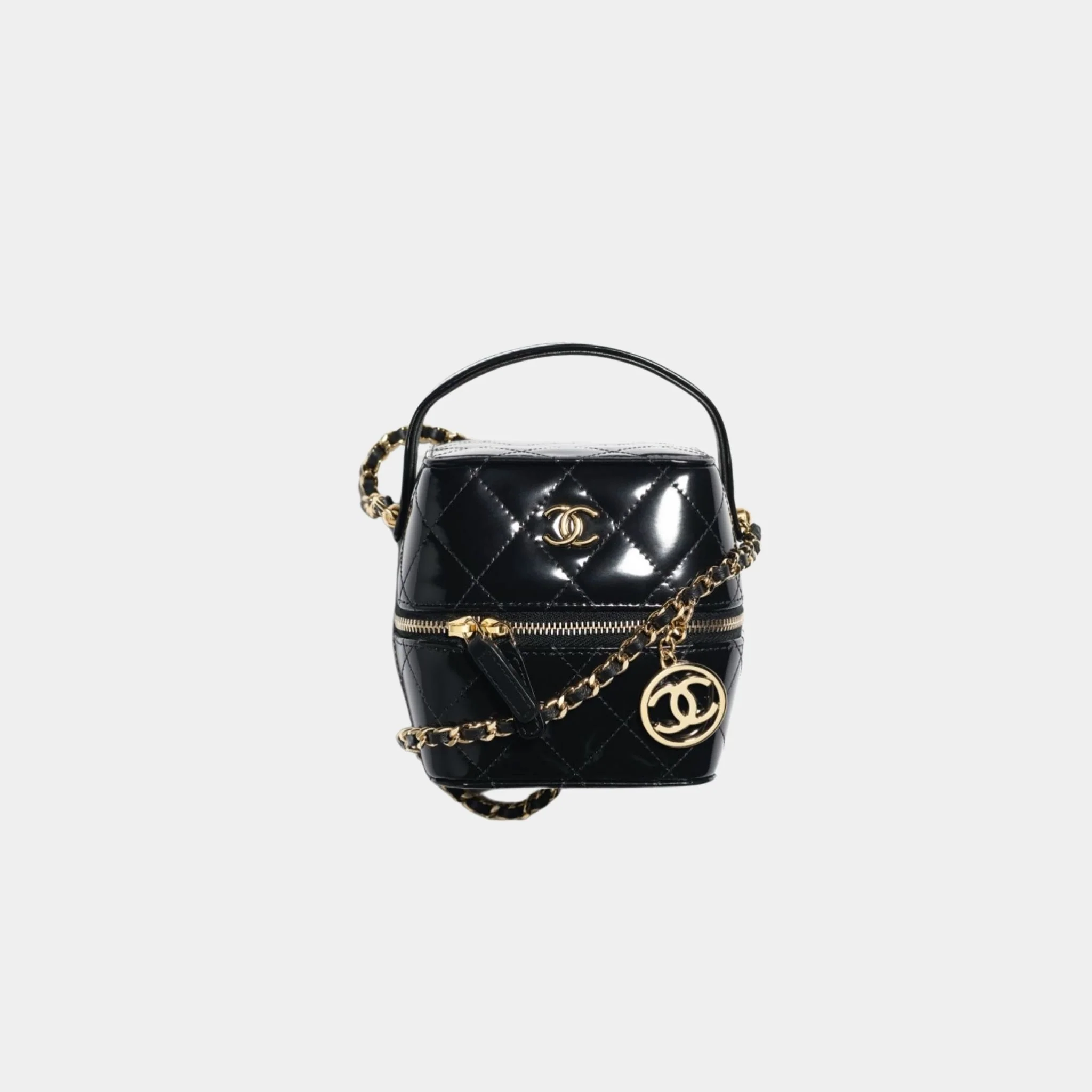 Vanity with Chain in Shiny Calfskin