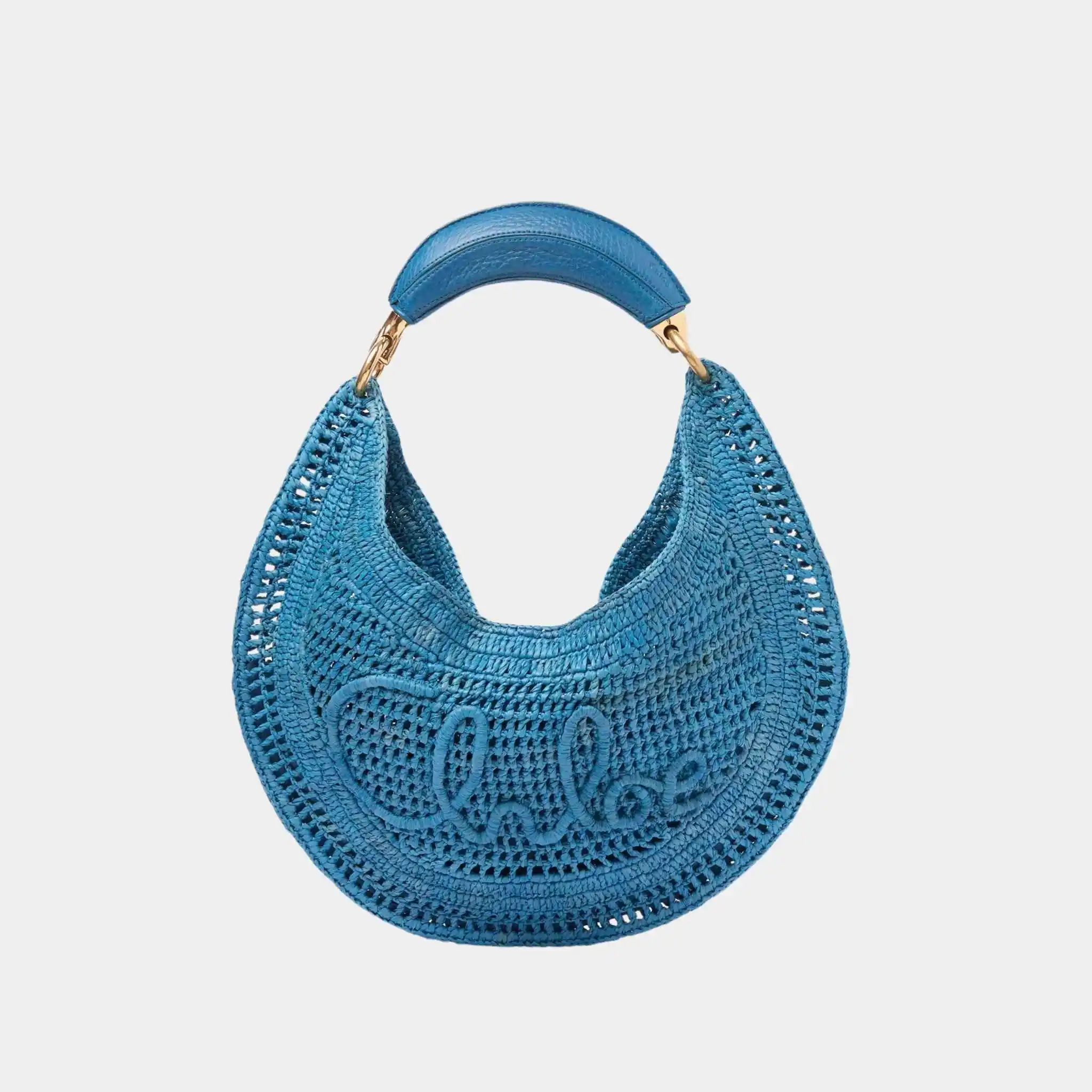 Summer Banana Hobo Bag in Raffia - Image 3