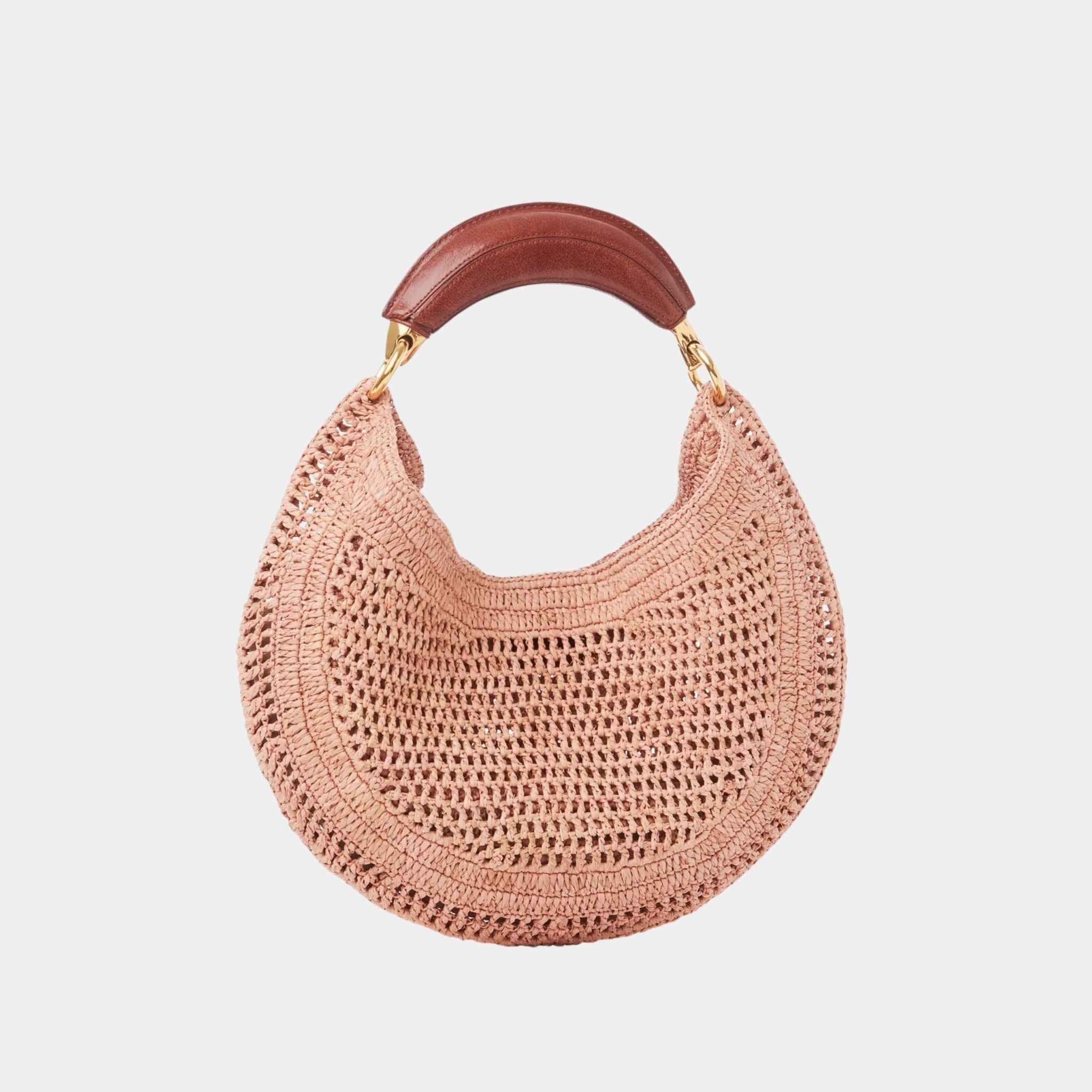 Summer Banana Hobo Bag in Raffia - Image 6