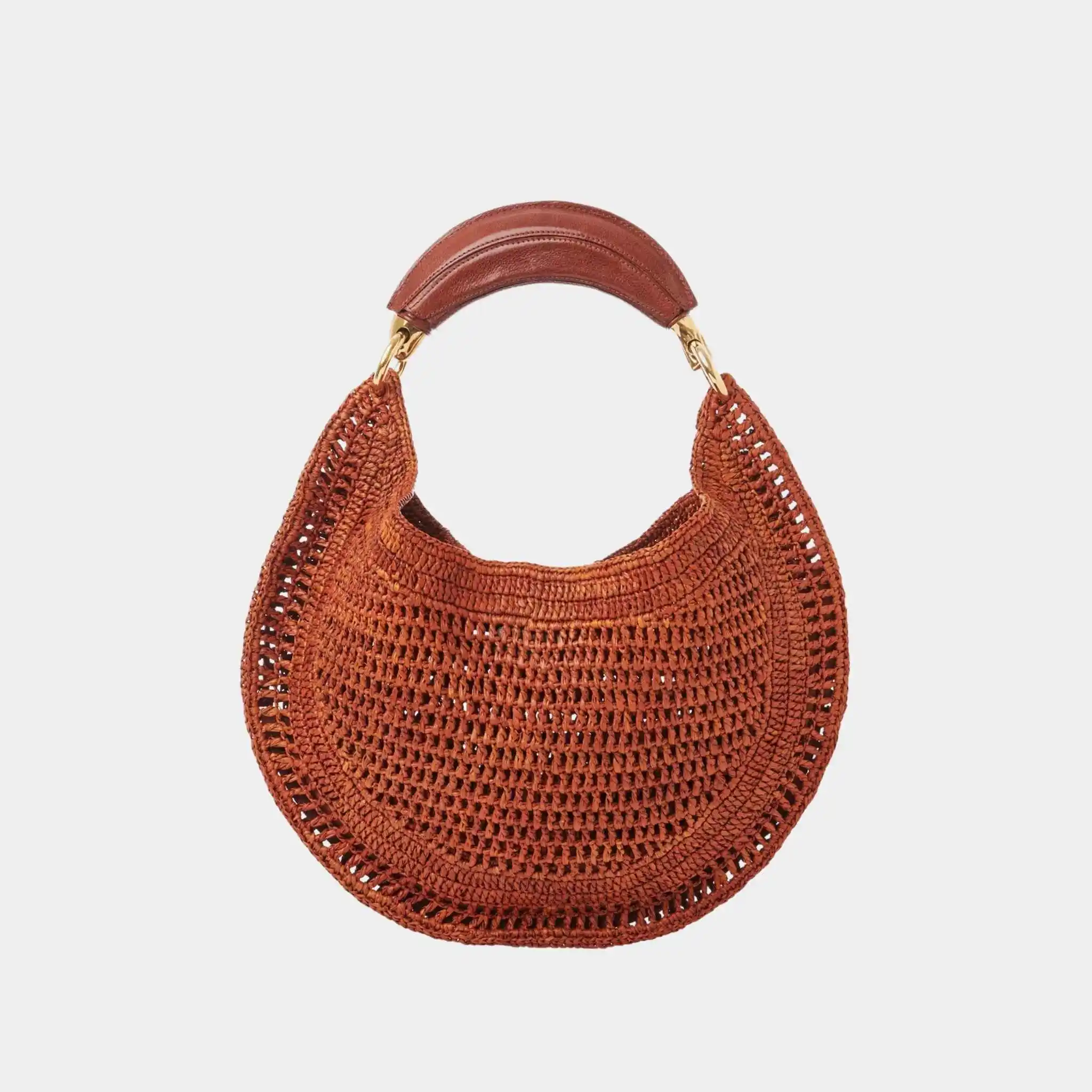 Summer Banana Hobo Bag in Raffia - Image 8