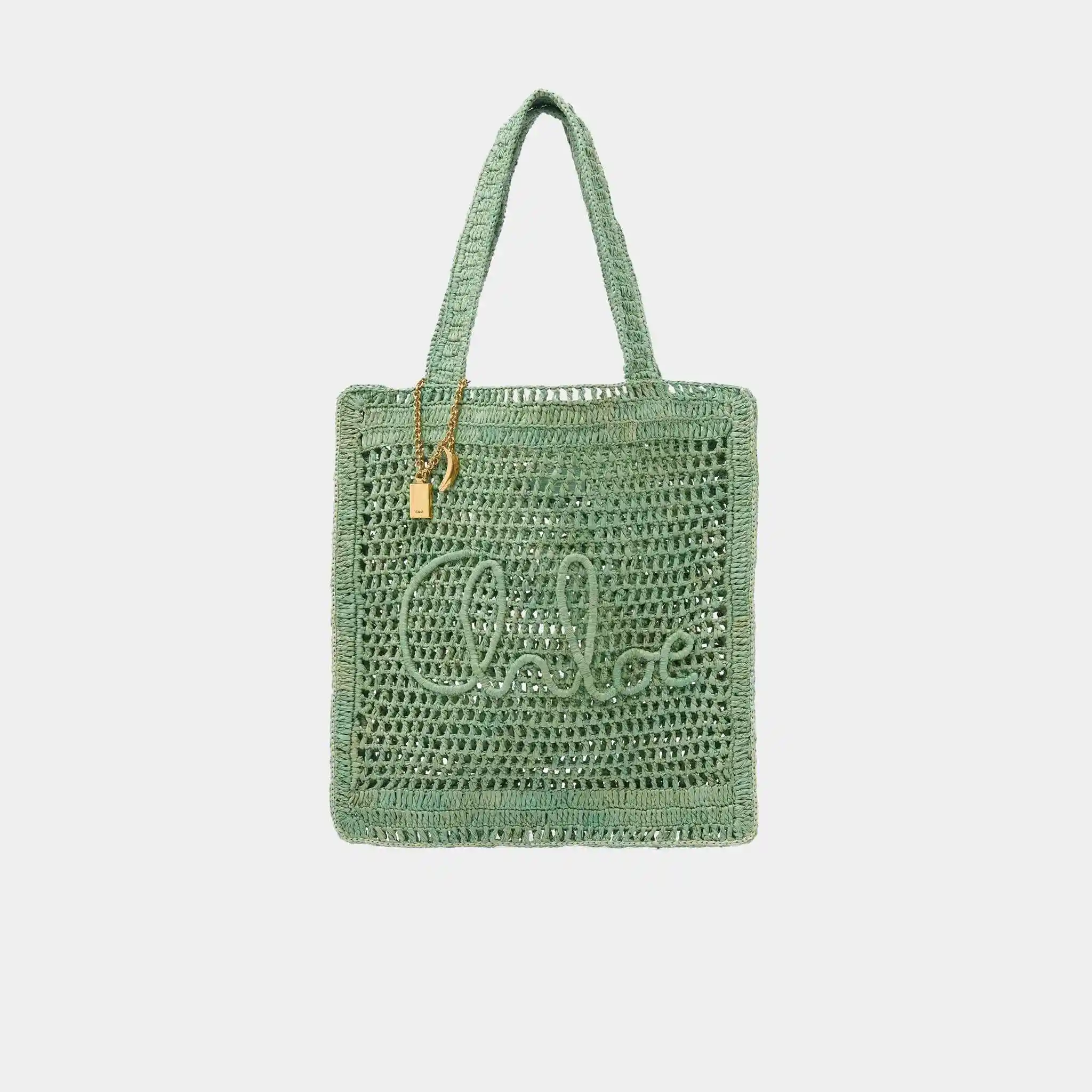 Summer Banana Tote Bag in Raffia