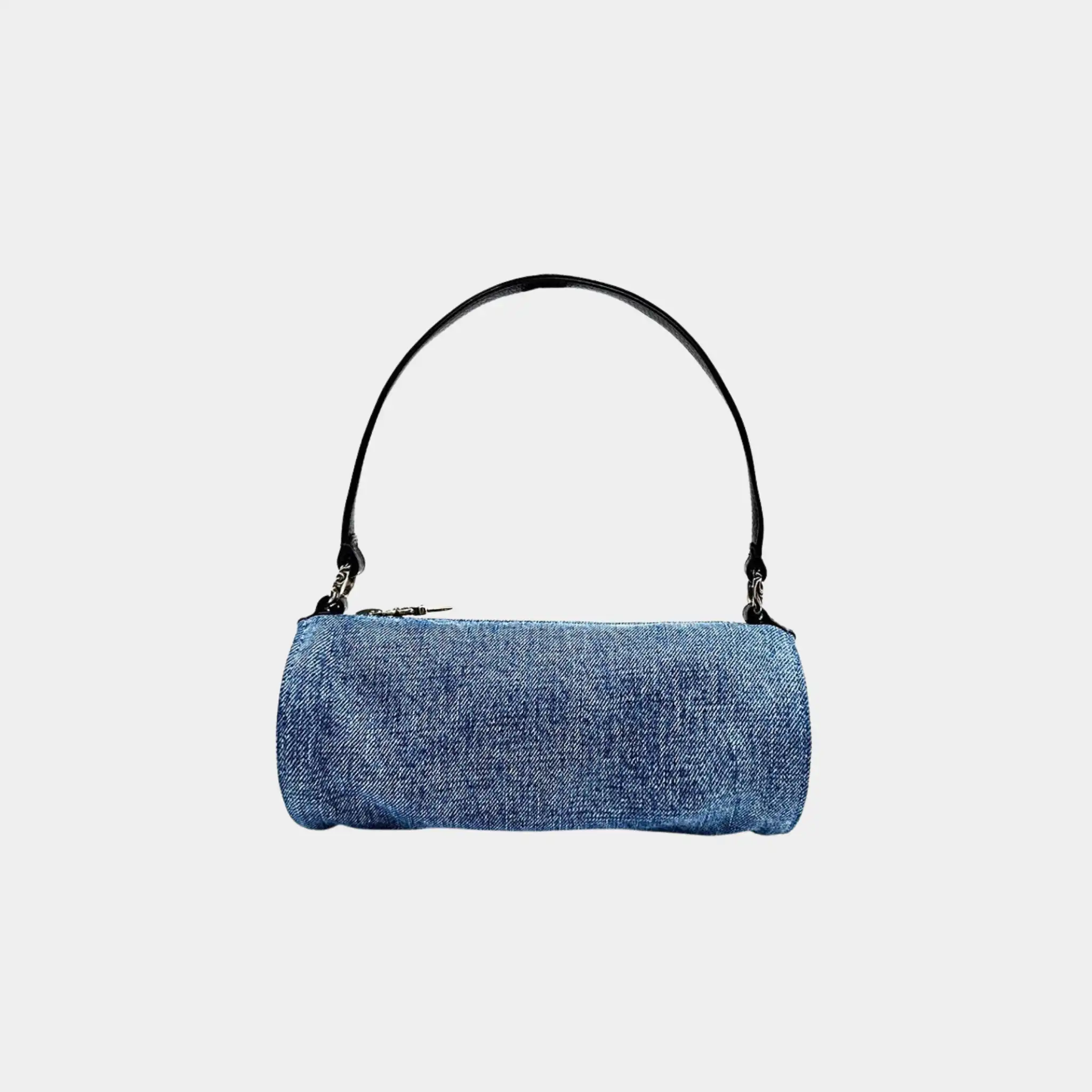 Mini JoJo Bag in Denim & Black - Image 3