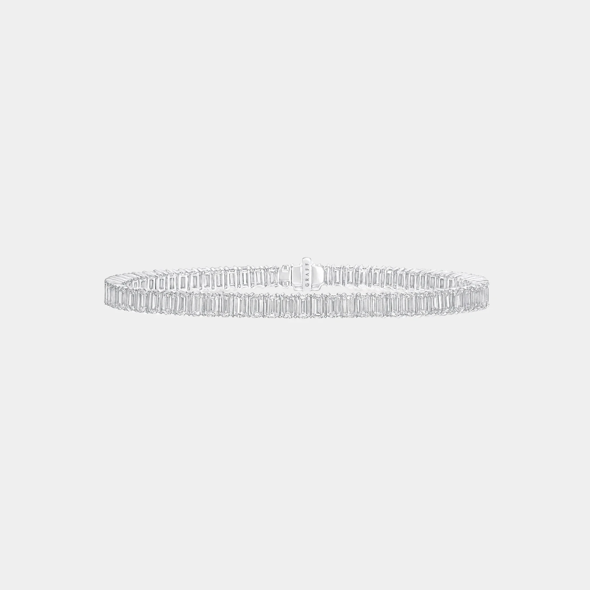 Classic Graff Emerald Cut Diamond Line Bracelet