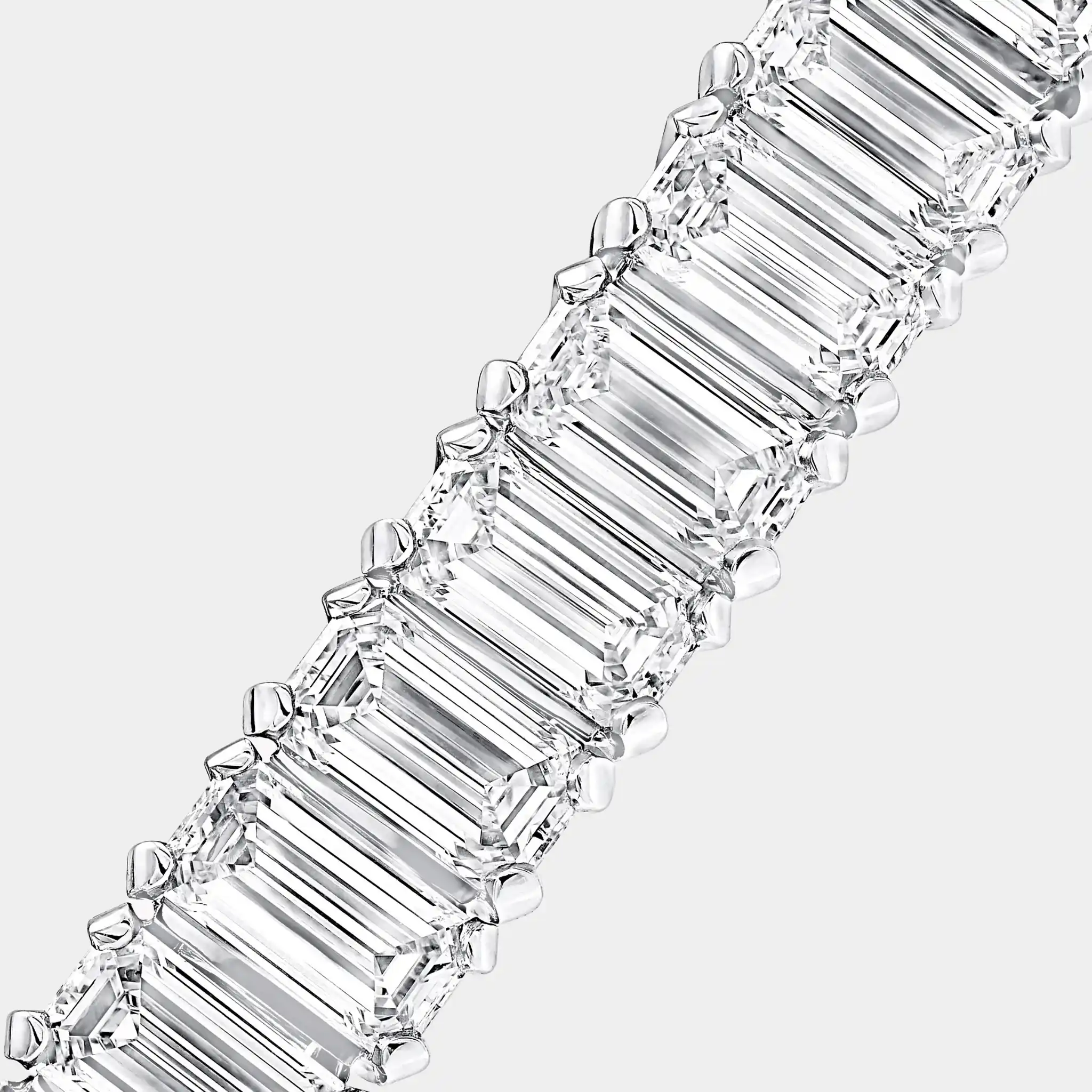 Classic Graff Emerald Cut Diamond Line Bracelet - Image 2