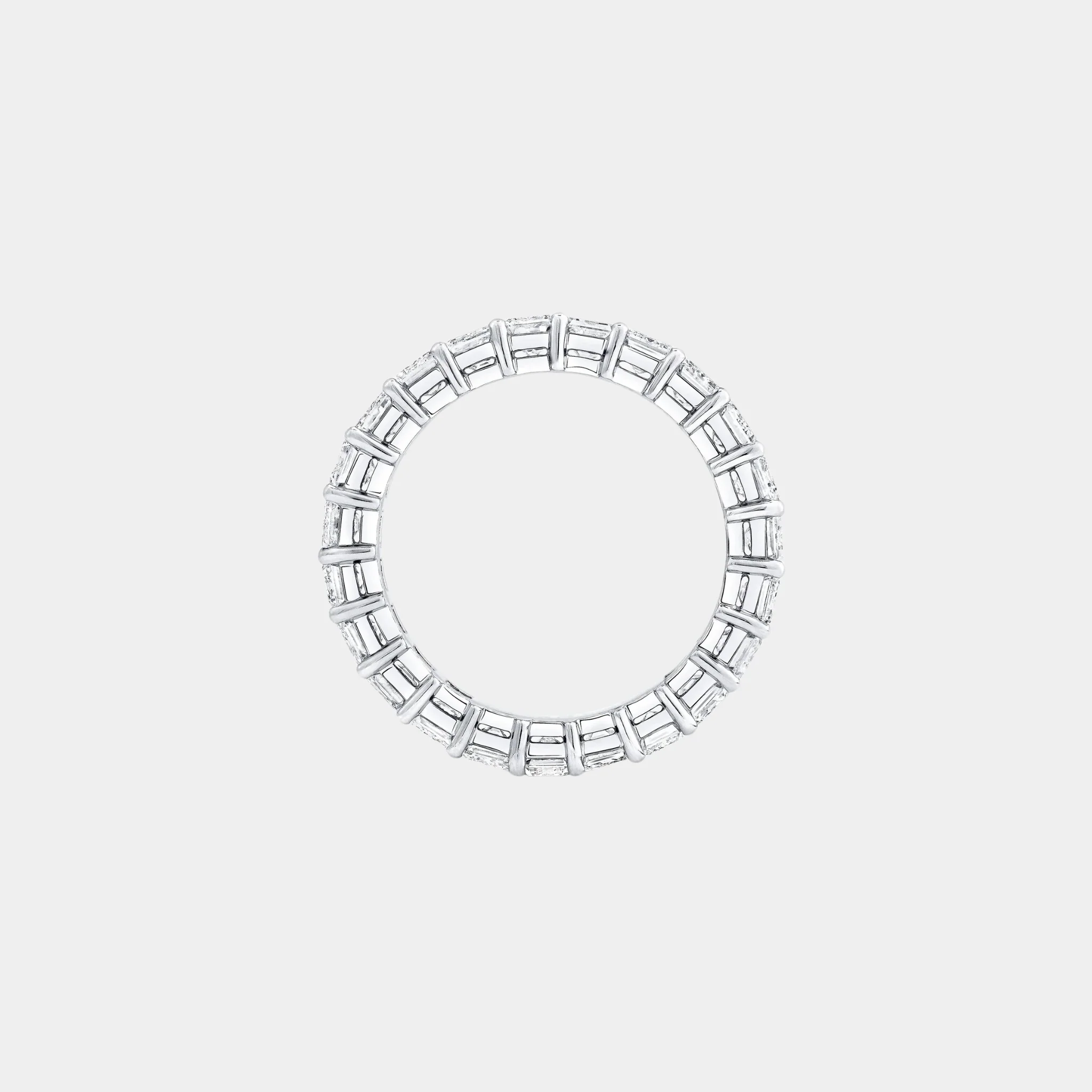 Classic Graff Emerald Cut Diamond Wedding Band - Image 3